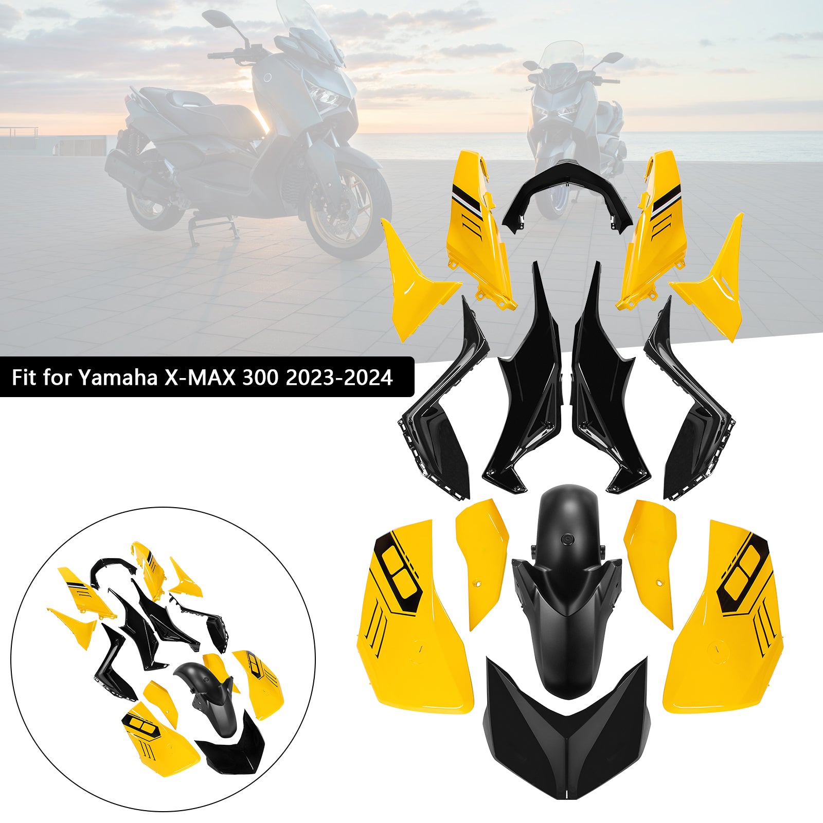 Amotopart 2023-2024 Yamaha X MAX 300 Fairing Kit