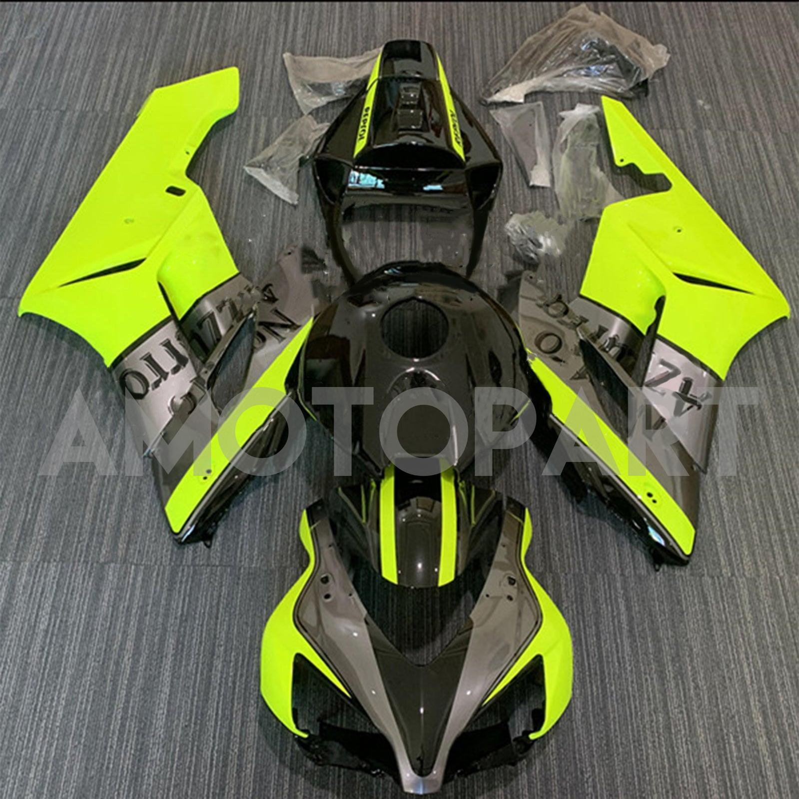 Amotopart 2004-2005 Honda CBR1000RR Gloss Grey&Yellow Fairing Kit