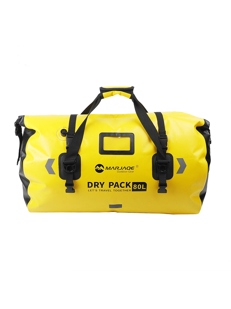 Motorcycle Universal Saddlebag Side Storage Tail Bag Pu Luggage 80L