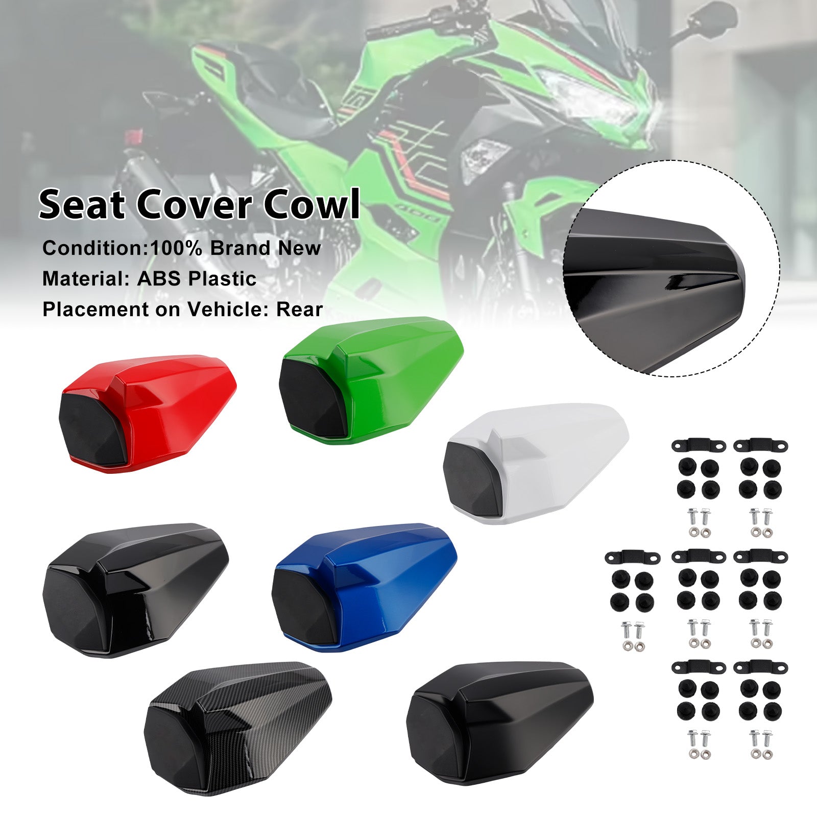 Kawasaki ZX25R ZX4R ZX4RR 20-25 Racing Tail Rear Seat Fairing Cowl