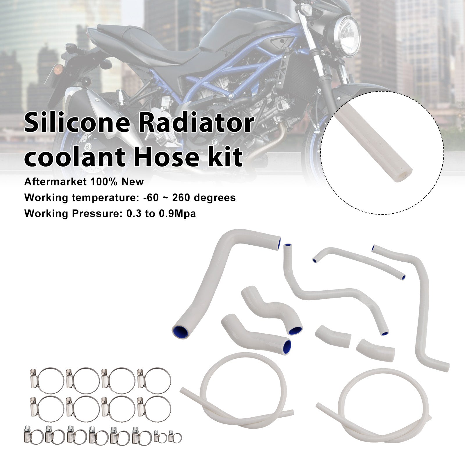 2016-2025 Suzuki SV 650 SV650 Silicone Radiator coolant Hose