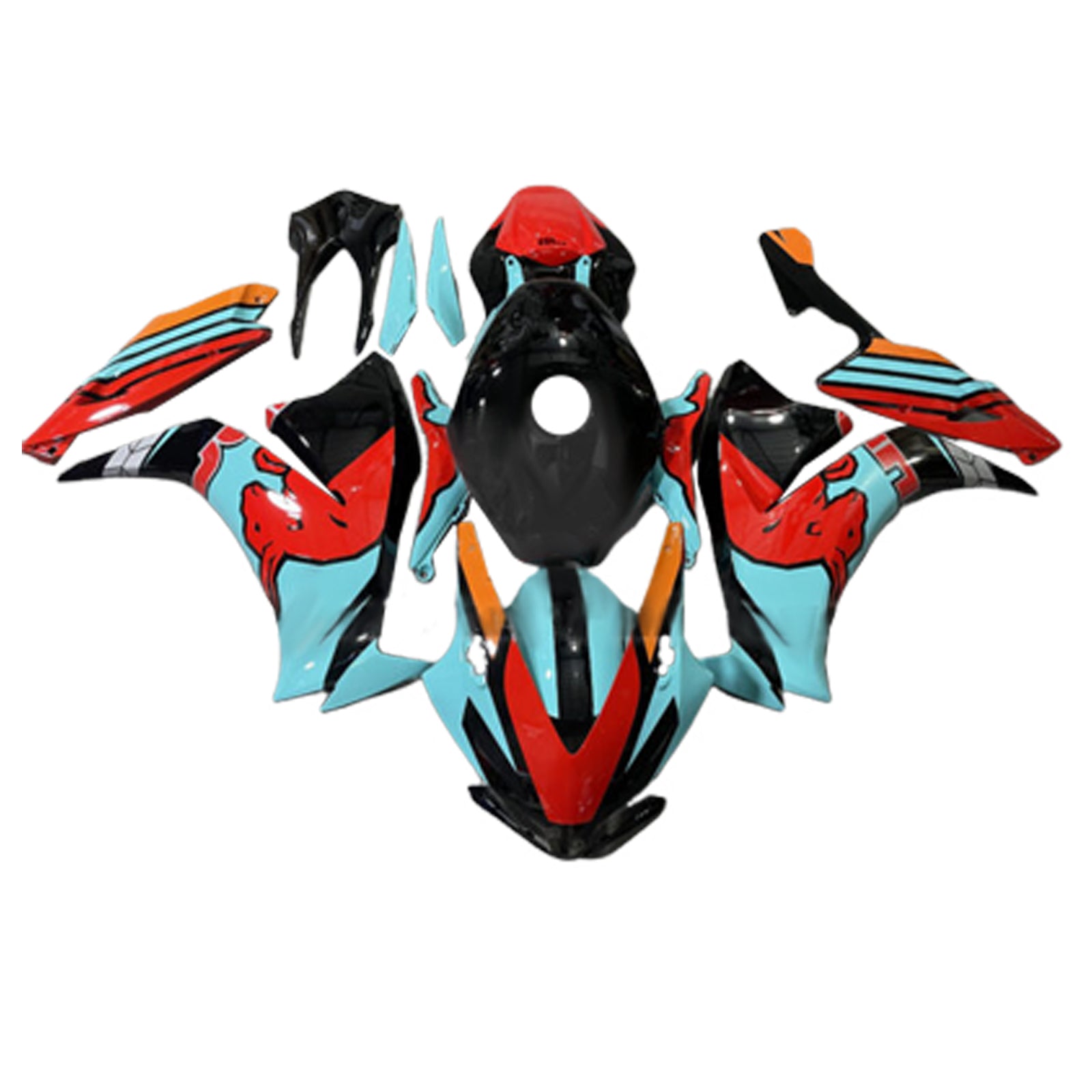 Amotopart 2012-2016 Honda CBR1000RR Black Blue Red Fairring Kit