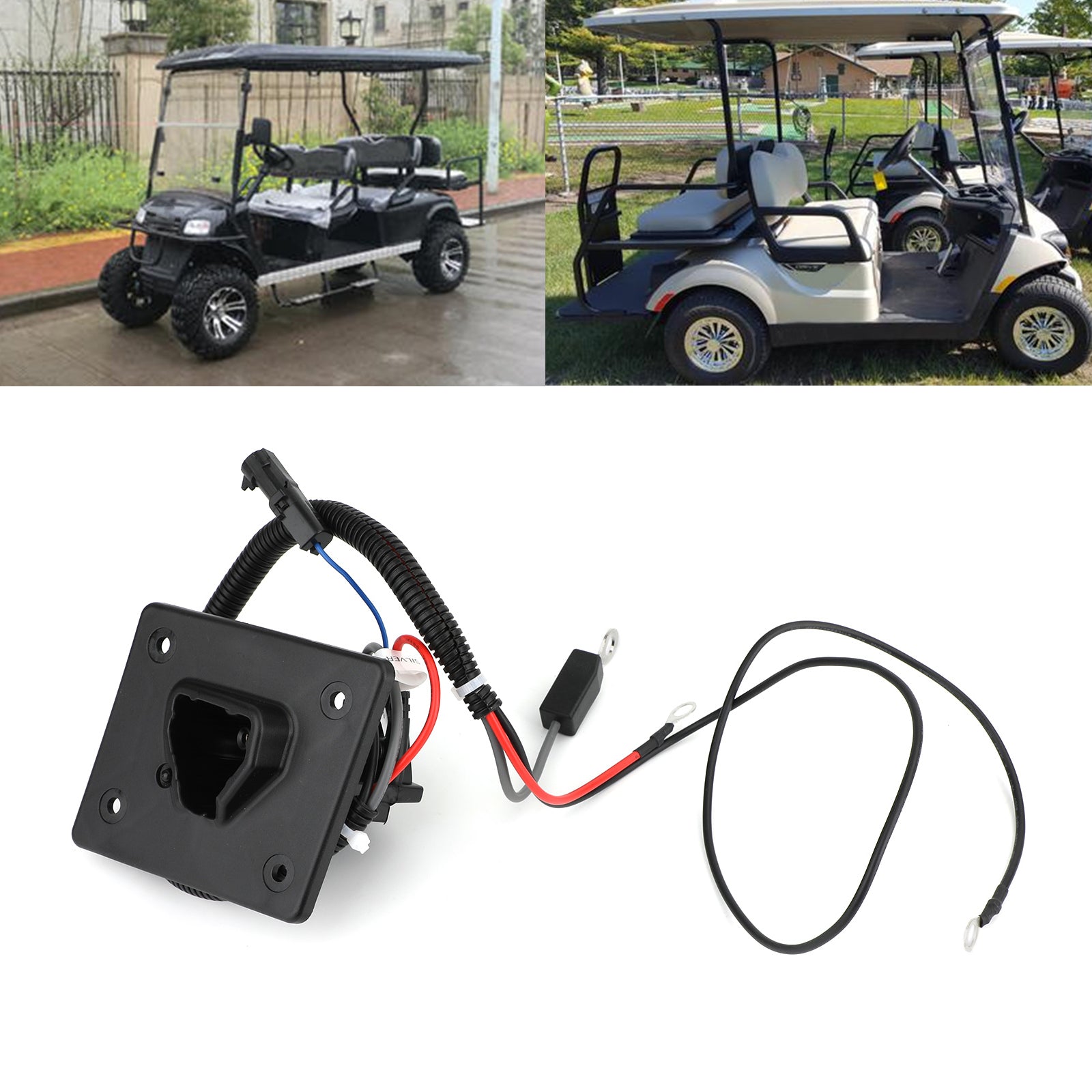 48V Delta-Q Charger Receptacle For EZGO RXV/TXT Golf Carts 2008-up OEM 602529