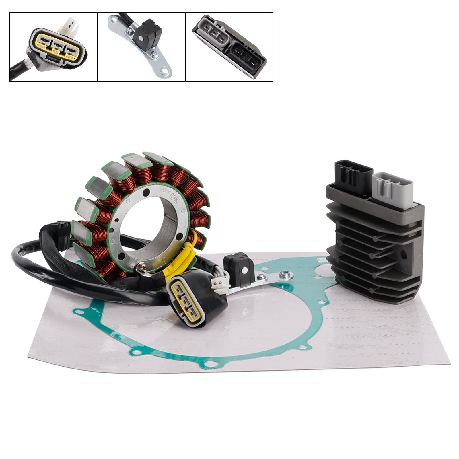 2010-2017 Yamaha XVS 400 C Drag Star Stator Regulator Rectifier & Gasket