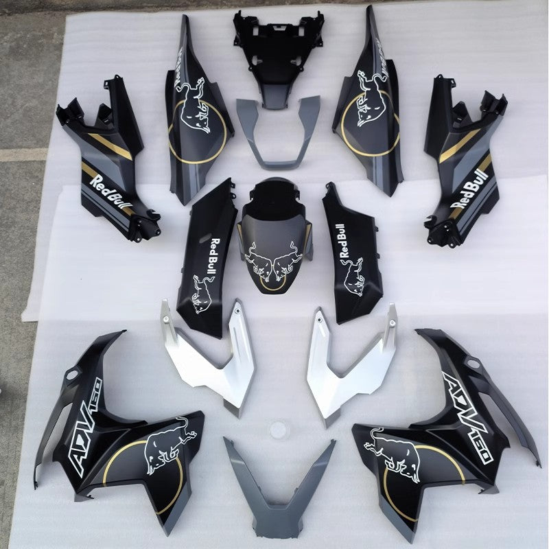 Amotopart 2022-2024 Honda ADV160 Kit de carenado blanco negro