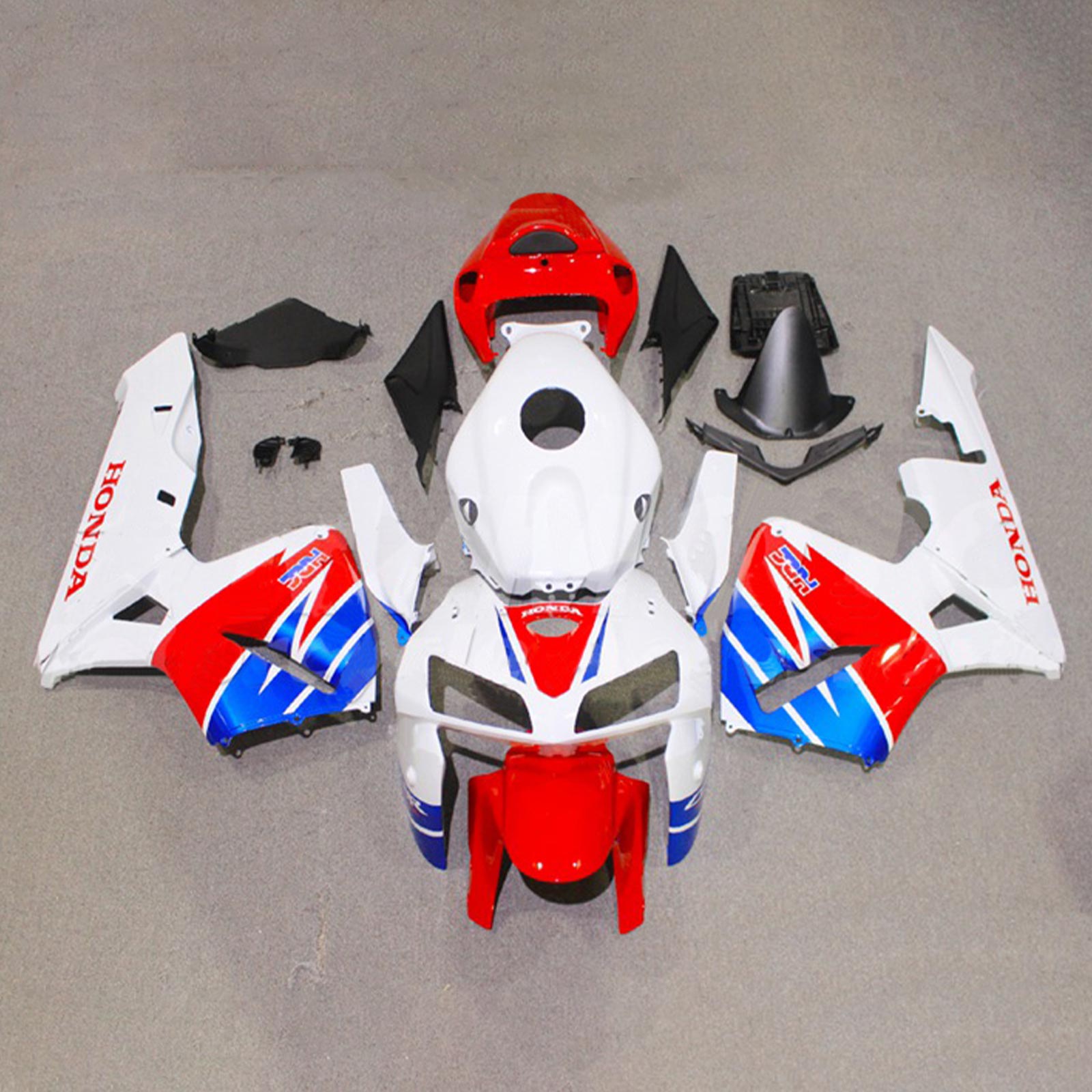 Amotopart 2005-2006 Honda CBR600RR Kit de carenado rojo azul blanco