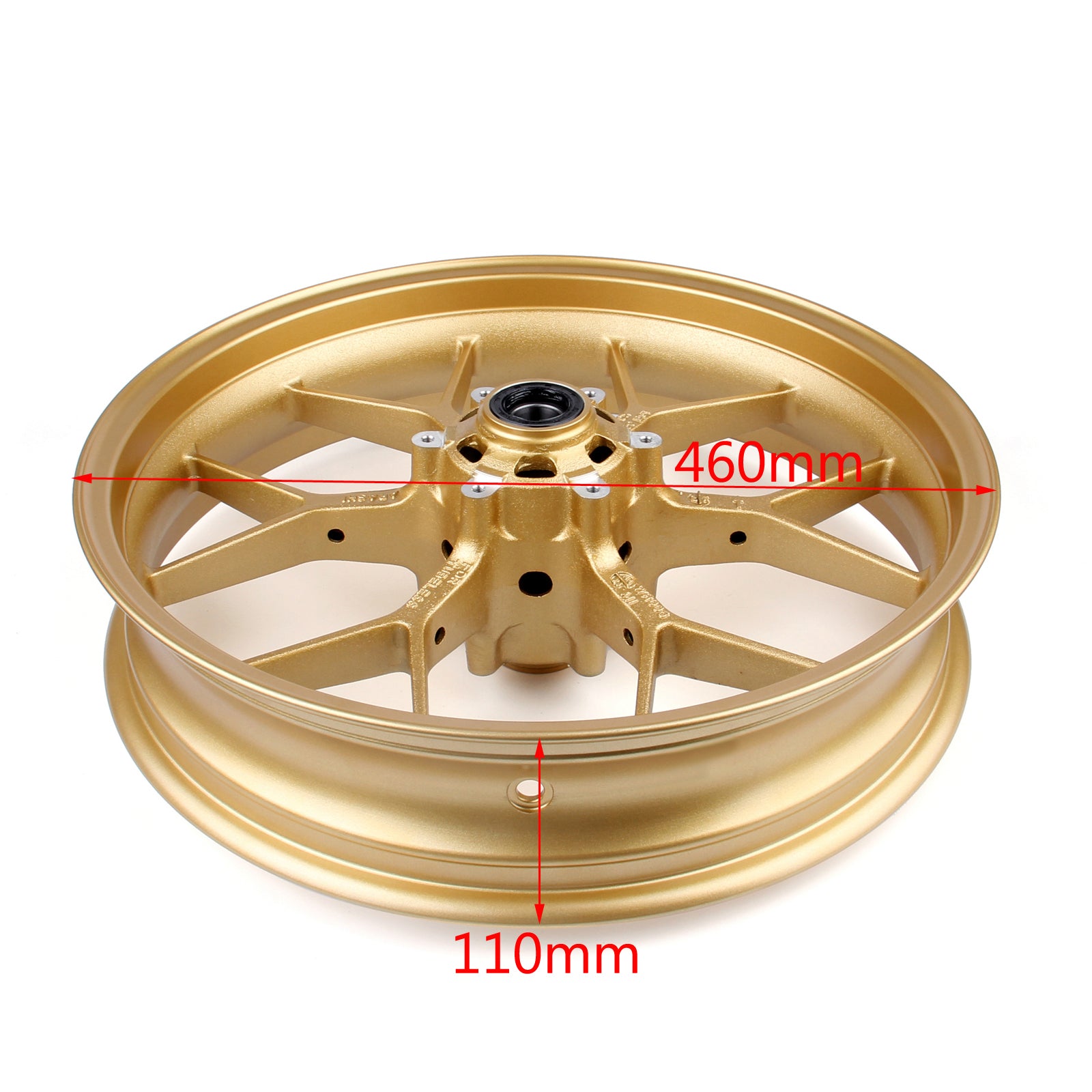 Front + Rear Wheel Rims Fit for Honda CBR 1000 RR SC59 2008 - 2016 Gold