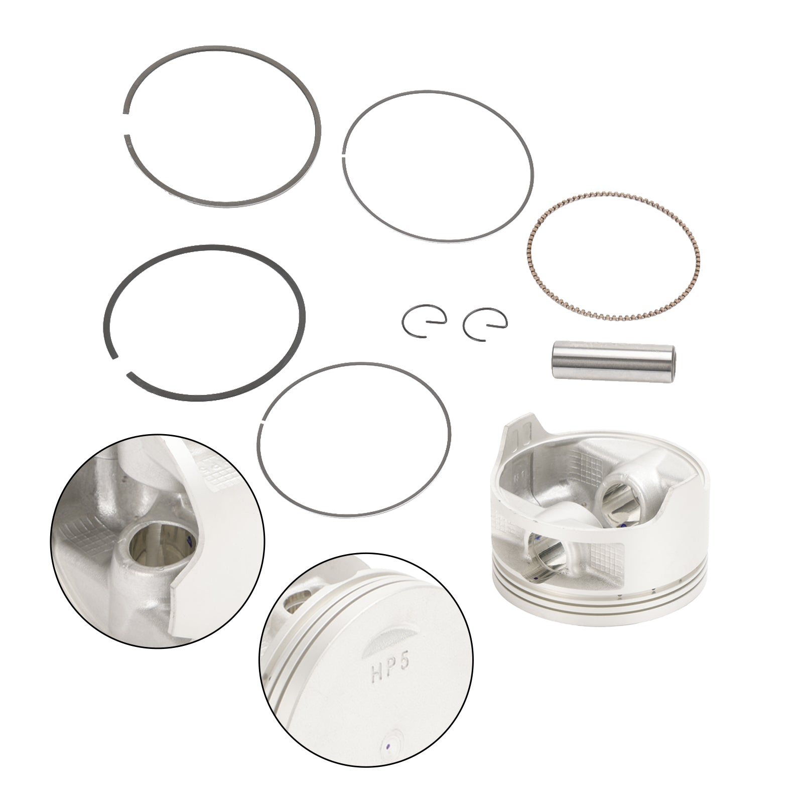 Piston Ring Rebuild Kit Std Bore 86.5Mm For Honda Rancher Trx420 2007-2018