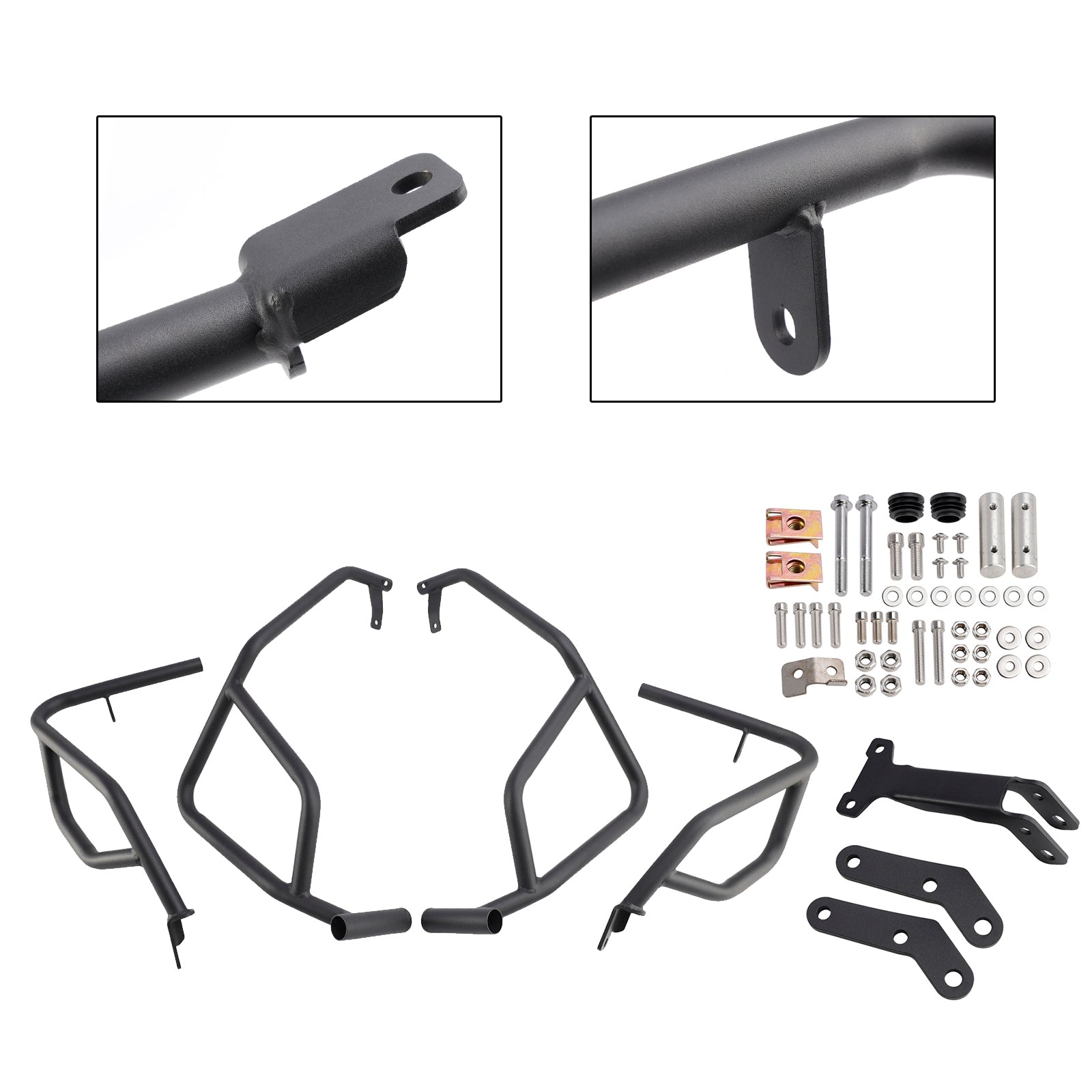 23-24 Honda Xl750 Transalp Engine Guard Crash Bar Frame Protector Bumper Silver