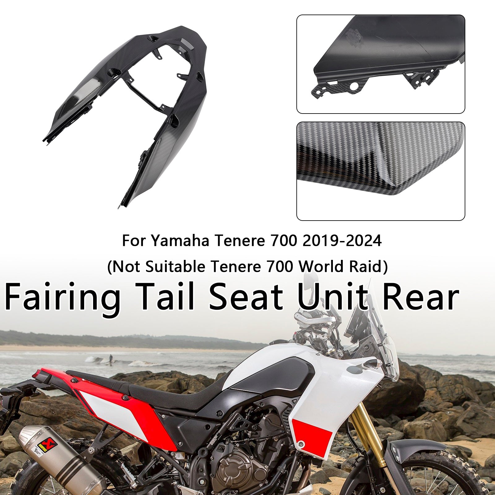 2019-2024 Yamaha Tenere 700 Fairing Tail Seat Unit Rear