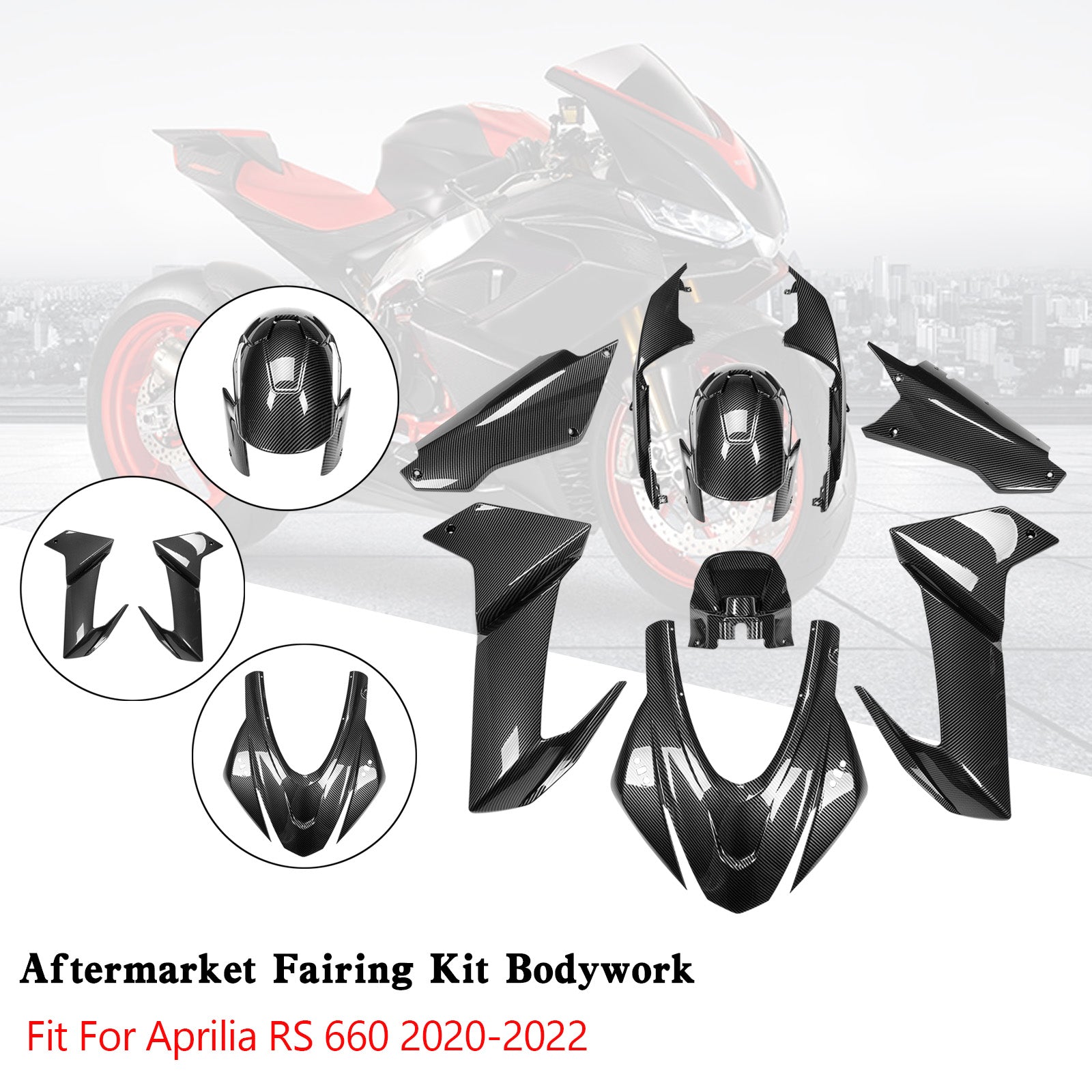 Amotopart (2020-2024) Aprilia RS 660 Fairing Kit Collection