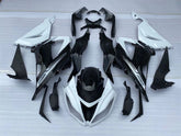 Amotopart Kawasaki ZX6R 636 2013-2018 Black&White Fairing Kit