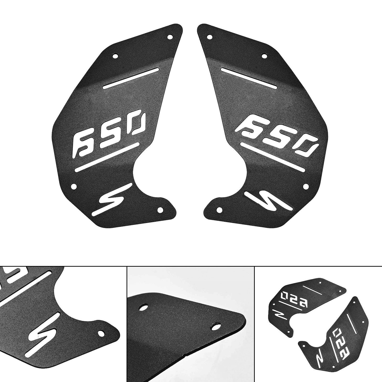 Panneau latéral de plaque de couverture de moteur noir pour Kawasaki Vulcan S En650 Vn650 15-22 Cafe