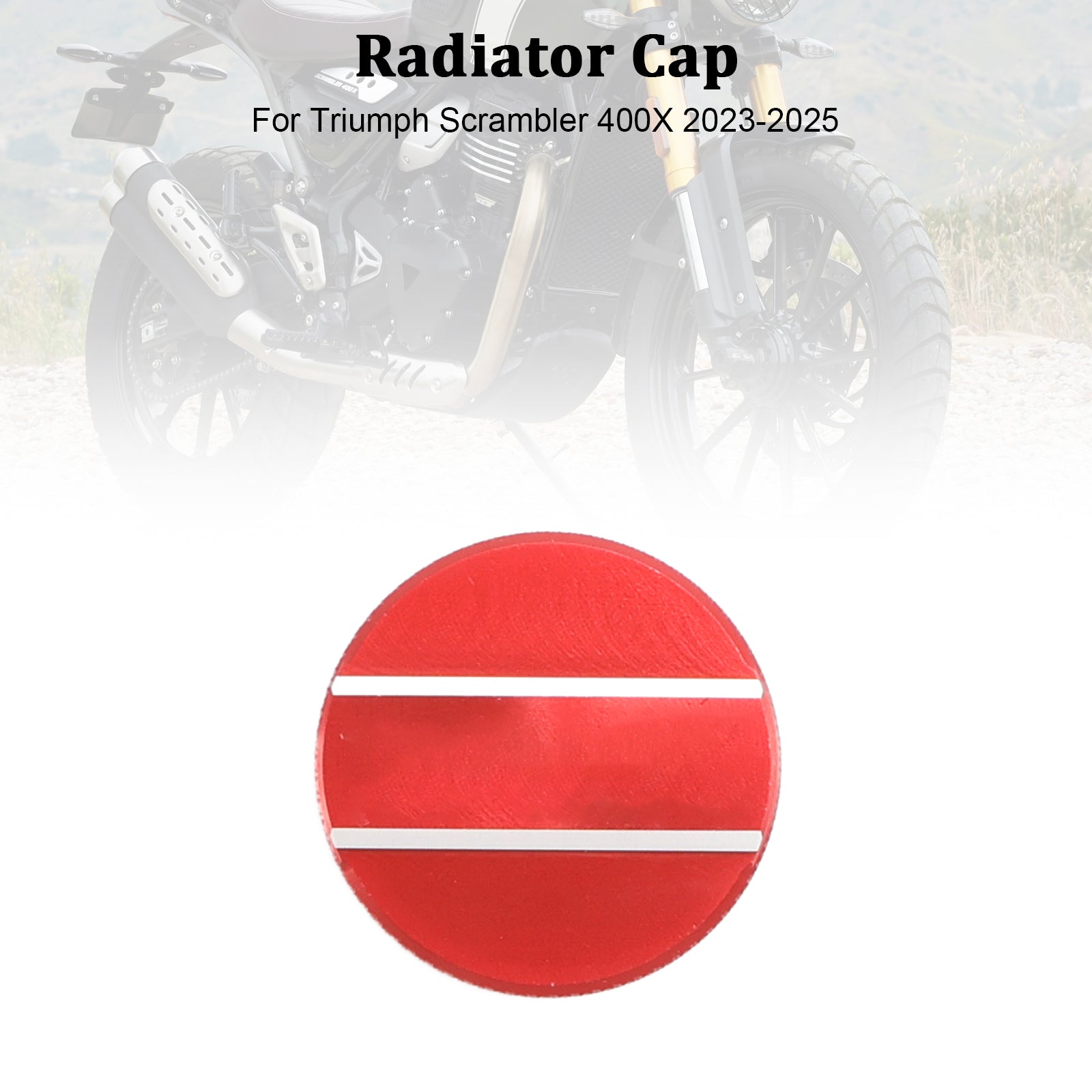 23-25 Scrambler 400X Radiator Cover coolant Cap Lid