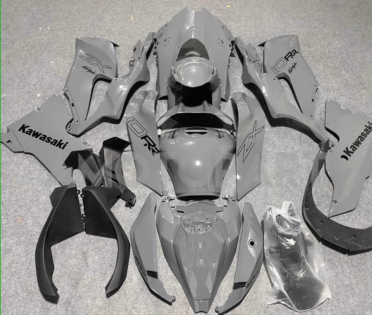 AMOTOPART 2021-2025 KAWASAKI ZX 10RR ZX 10R GRÅ FAIRING KIT