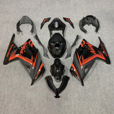 Amotopart 2013-2024 Kawasaki EX300/Ninja300 Black&Red Fairing Kit