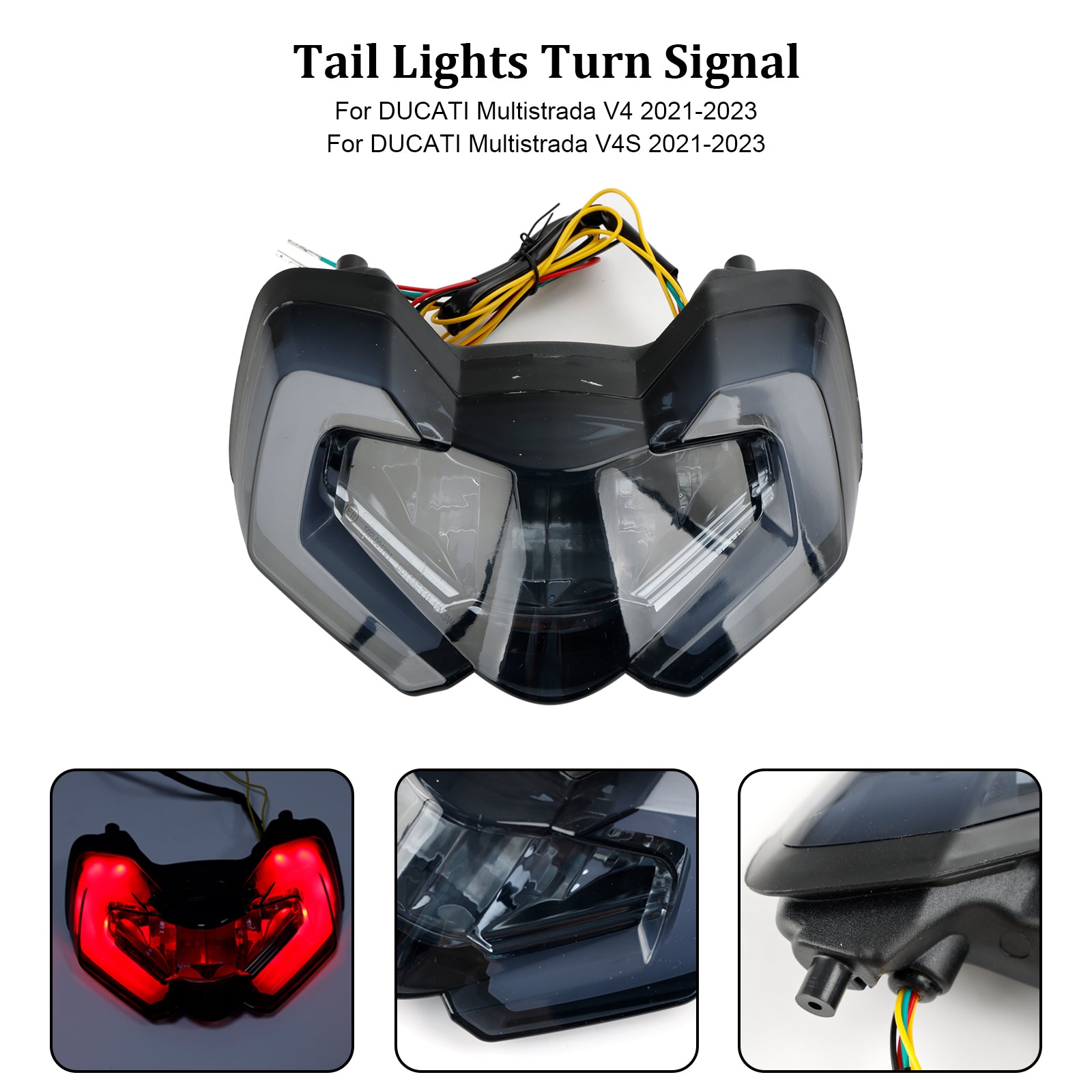 Tail Light Integrated Turn Signals For DUCATI Multistrada V4S V4 110 21-23