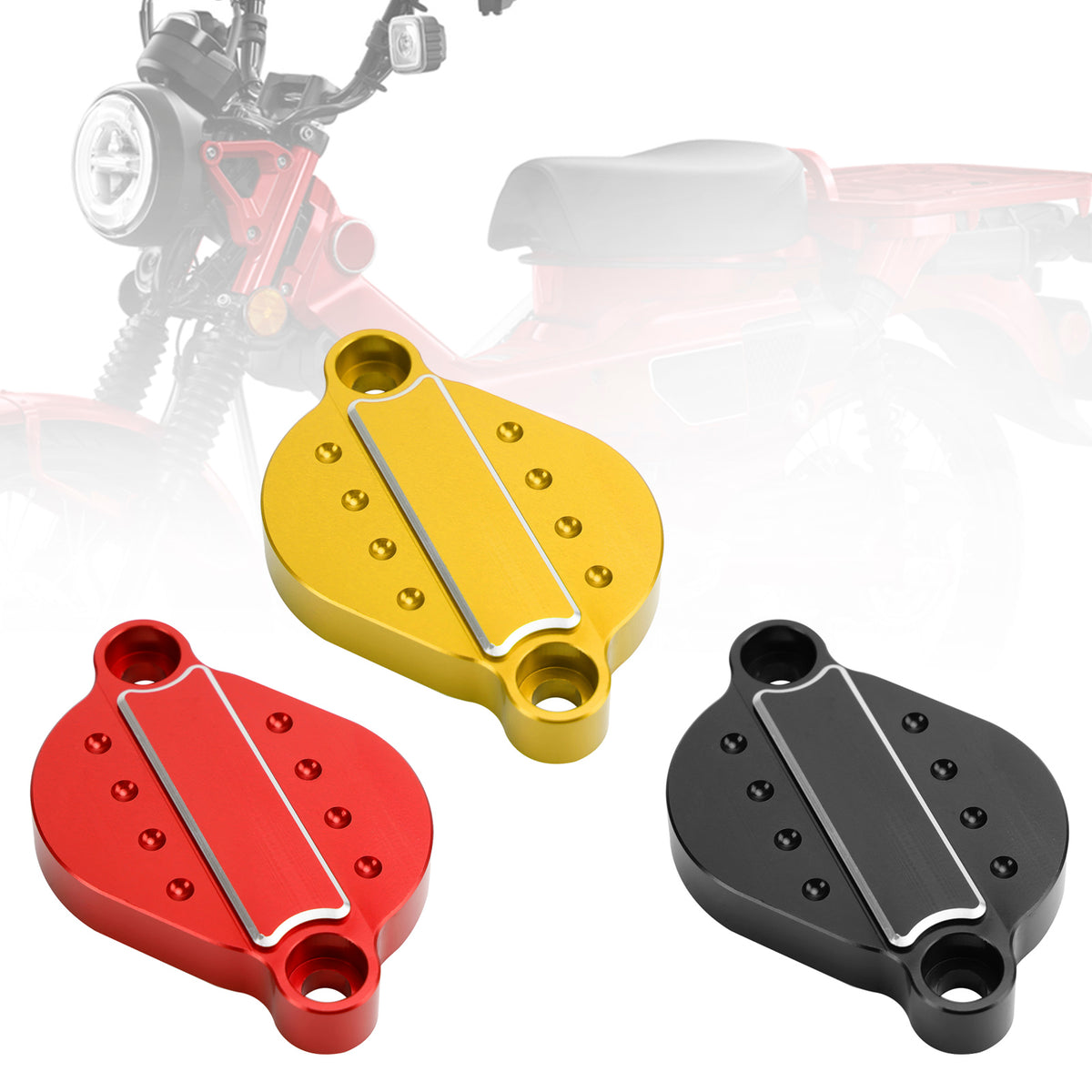 Engine Cylinder Tappet Valve Covers Cap For Honda Ct125 Cub Hunter Monkey Red