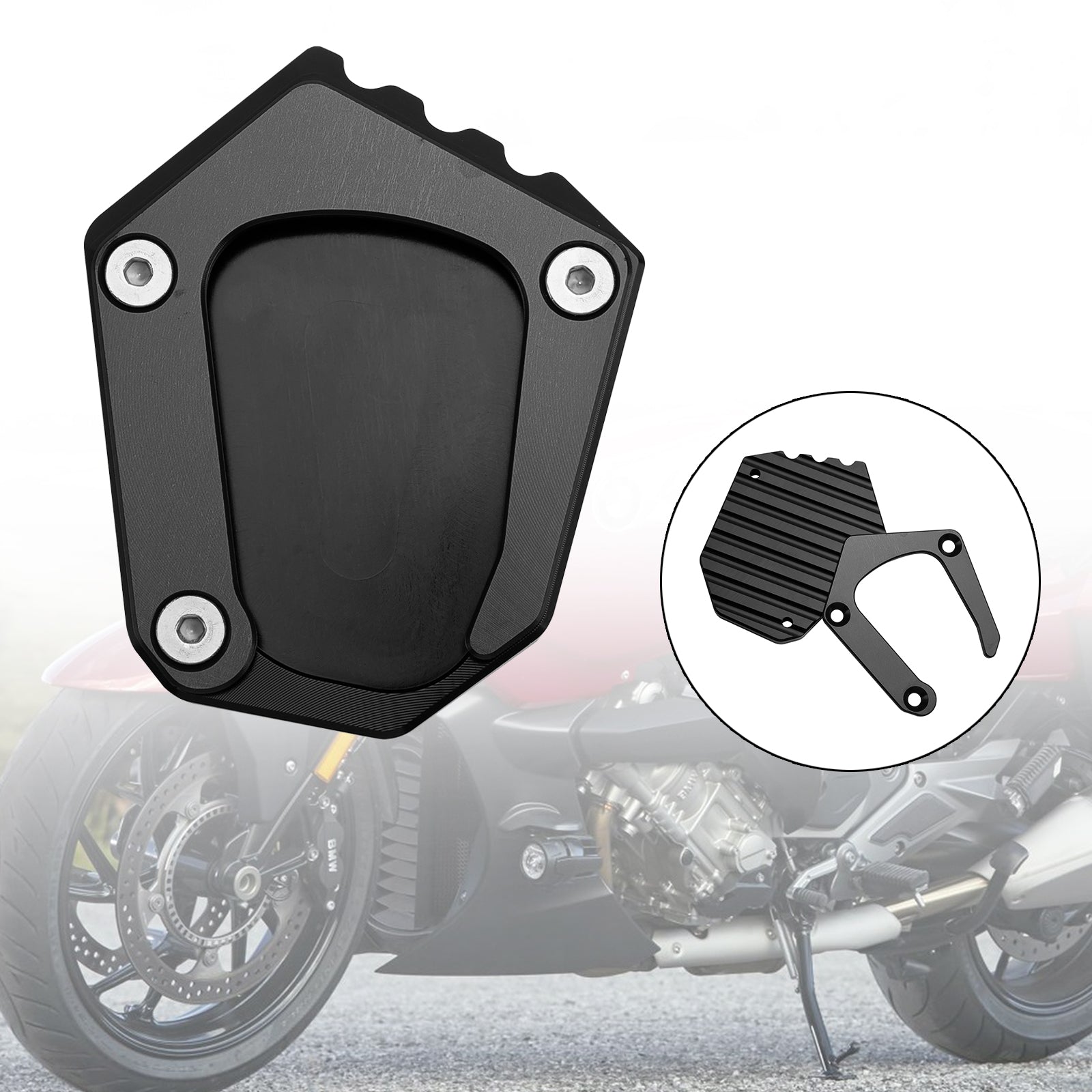 Coussin de plaque d'agrandissement de béquille adapté à la BMW K1600 2016 – 2022