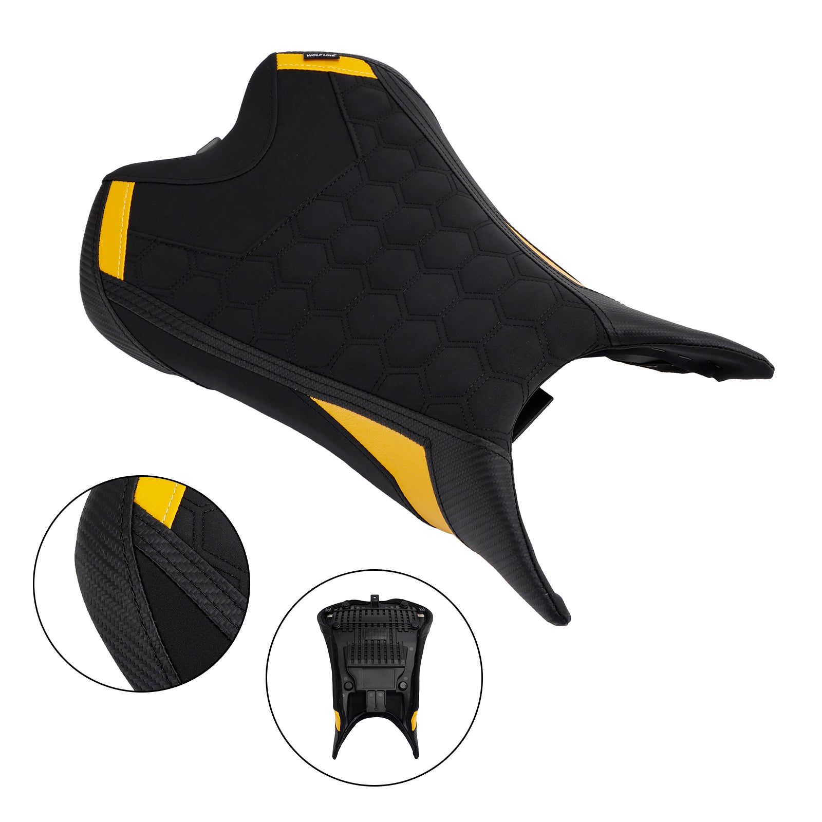 23-25 Street Triple 765R/Rs Black Front Raider Seat Driver Cushion Pu Fit Red