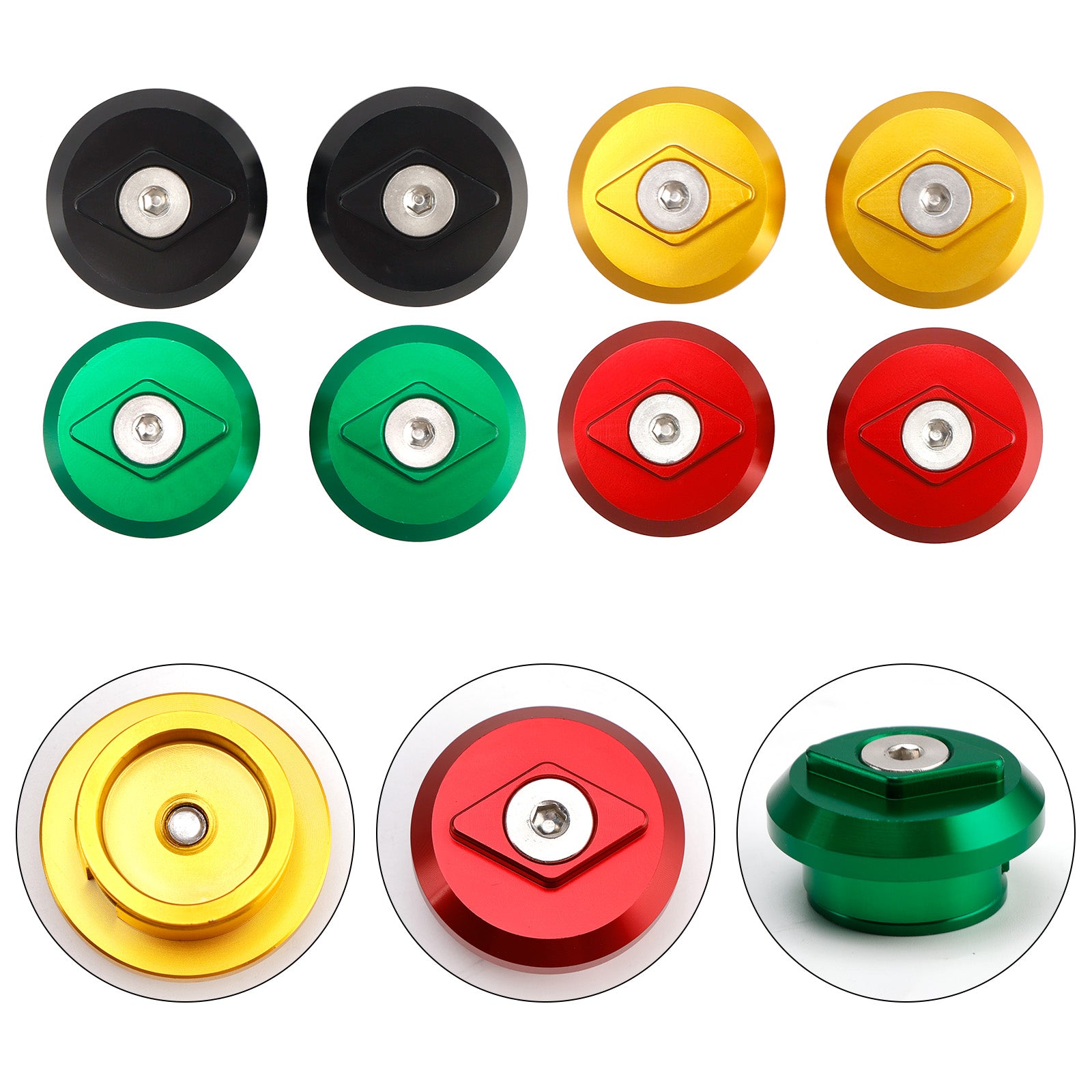 2024 Kawasaki Ninja 500 EX500G Z500 SE ABS +Aluminum Hole Frame Plug Caps