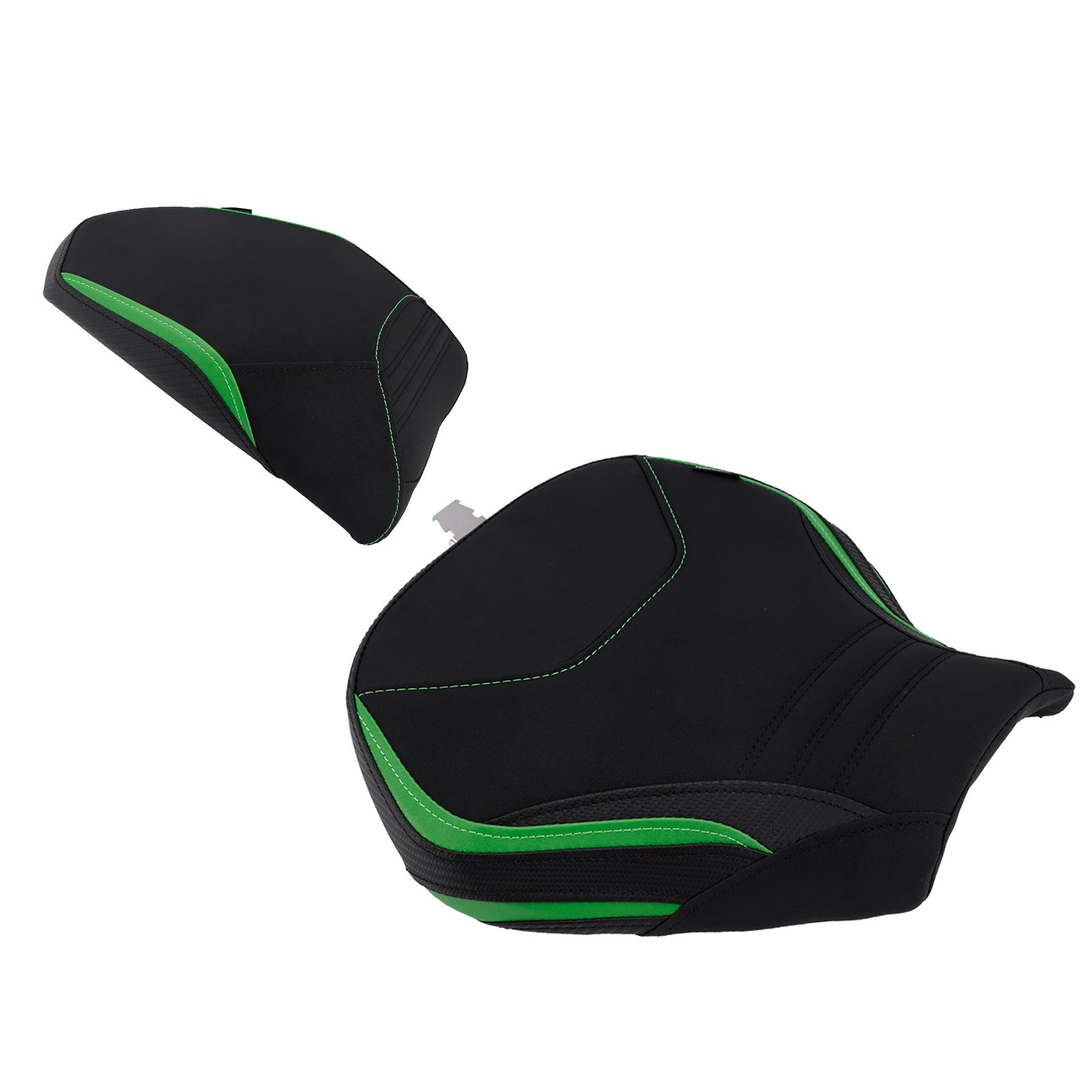 22-25 Kawasaki Ninja H2 Sx Bestuurder&PPassagiersstoelset Achterkussen Groen1