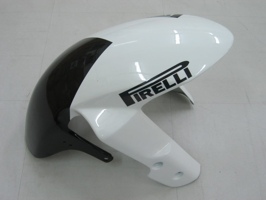 Amotopart 2005-2006 Suzuki GSXR1000 K5 White with Black Stripe Fairing Kit