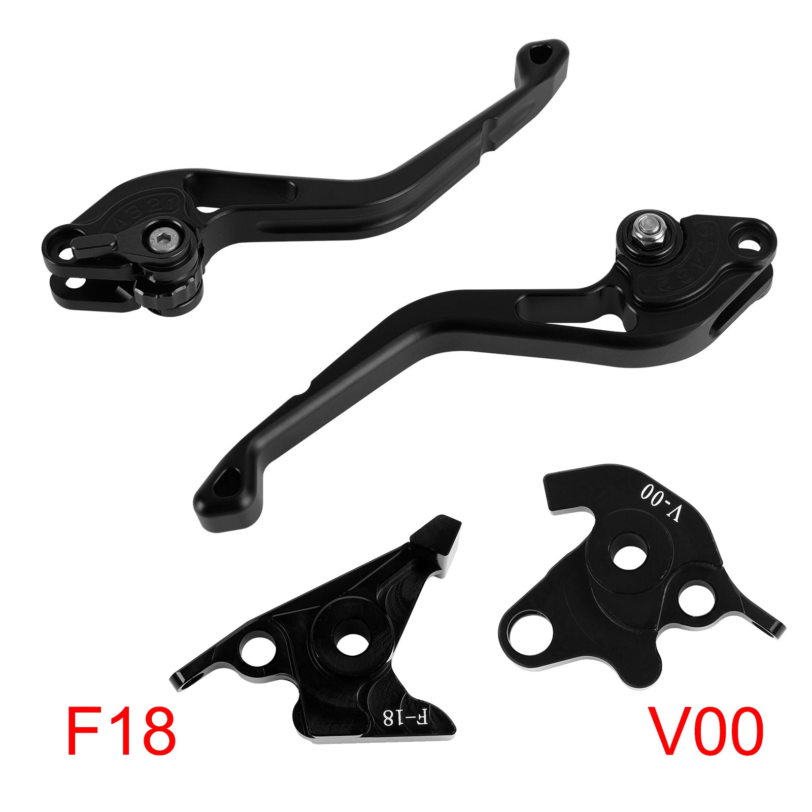 Honda VFR750 VFR800/F VTR1000F Černá NOVÁ Krátká spojková brzdová páka