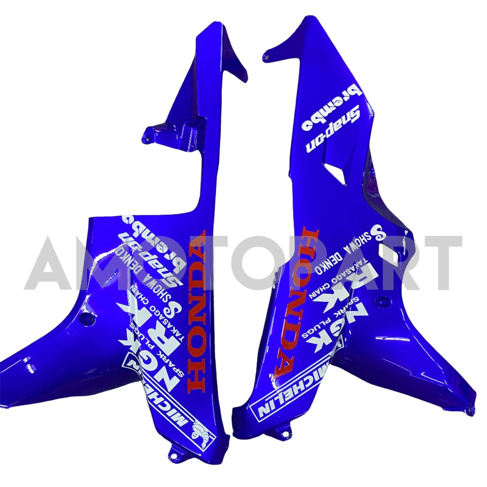 Amotopart 2007-2008 Honda CBR600RR Blue Yellow Fairing Kit
