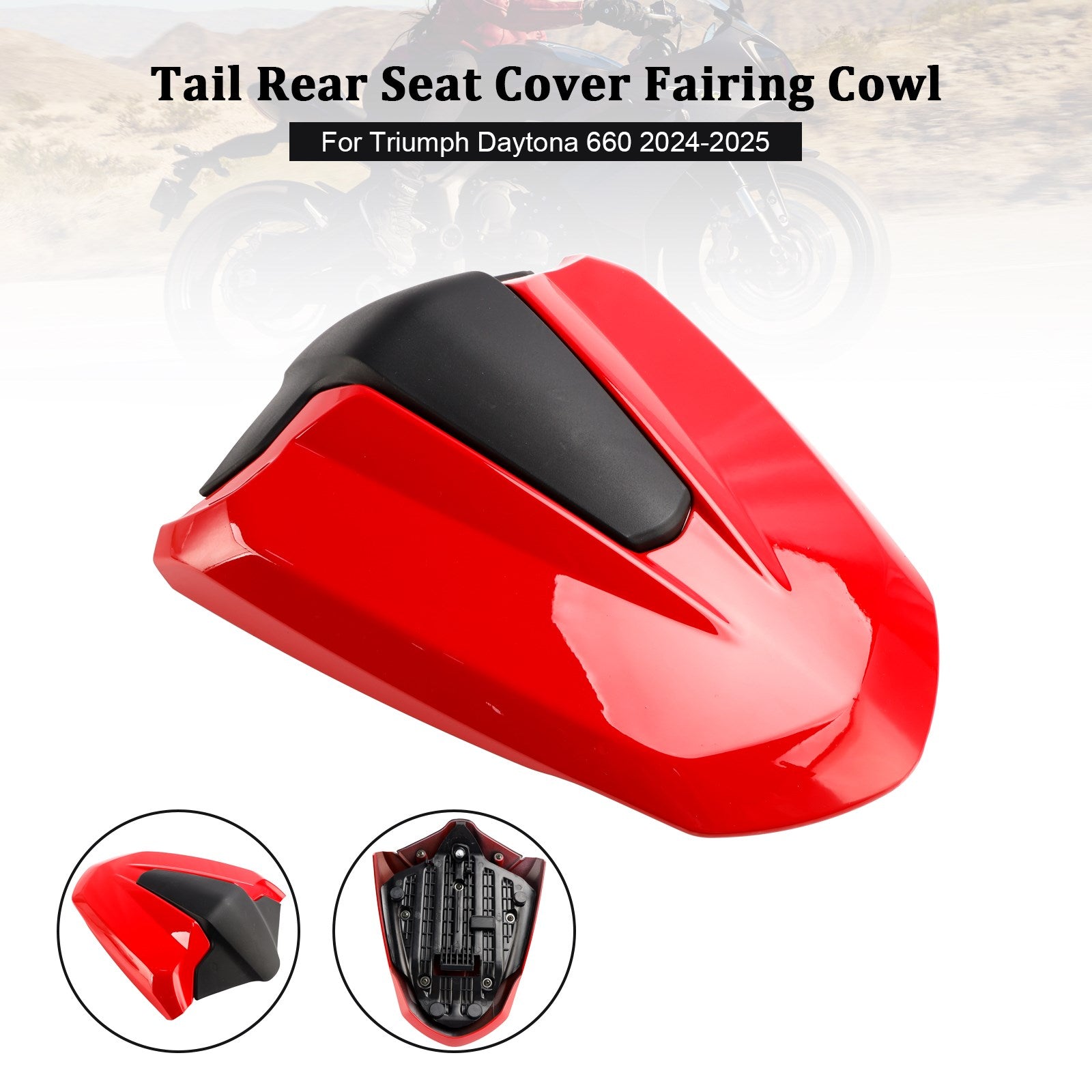 2024-2025 Daytona 660 Tail Rear Seat Cover Fairing Cowl