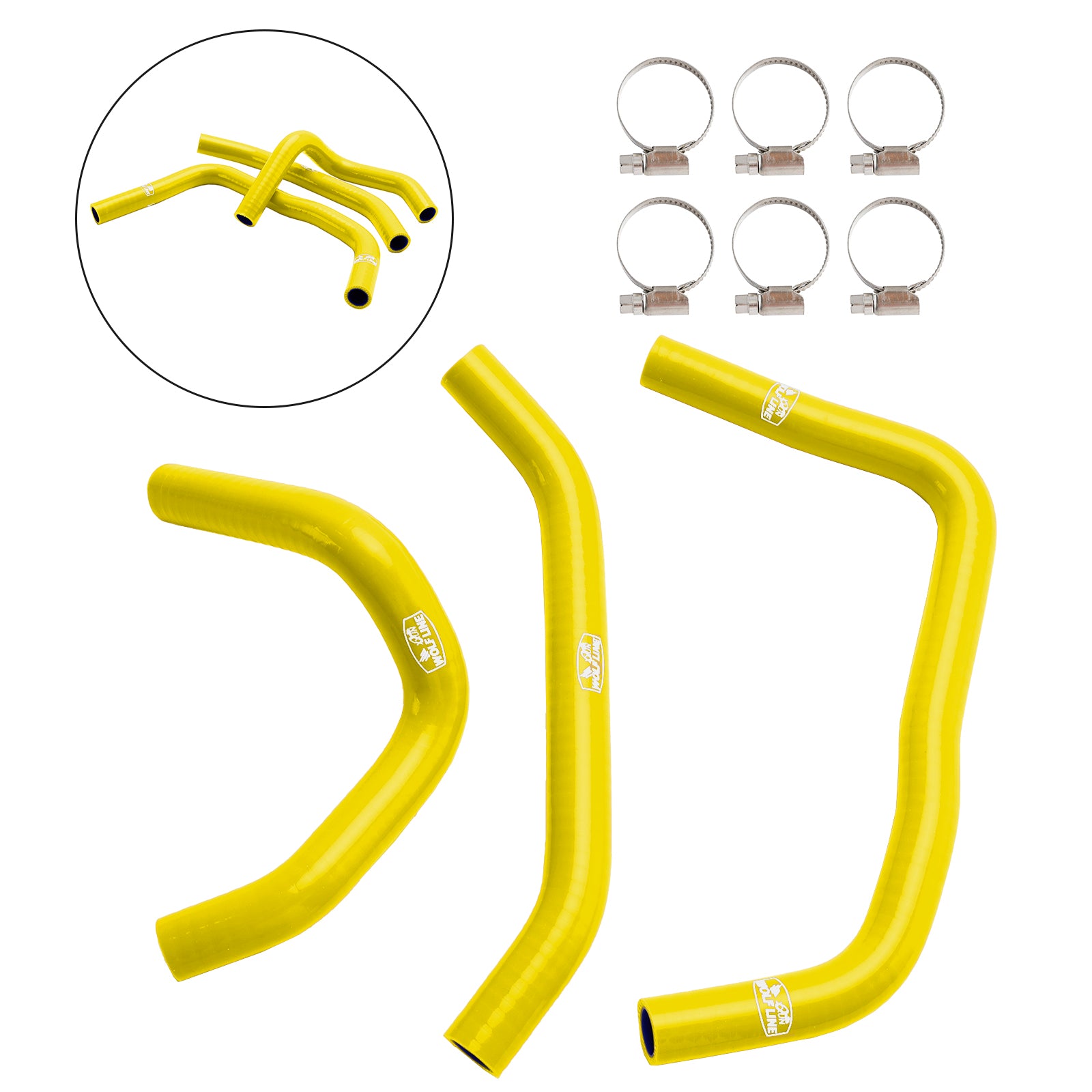 23-24 Kawasaki ZX4R ZX-4RR Silicone Radiator Coolant Hose Kit