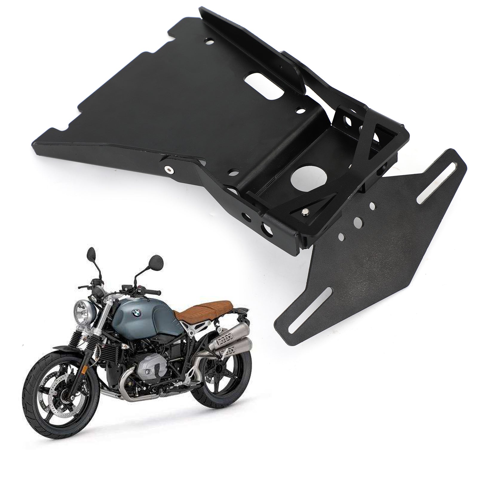 Motorcycle License Plate Holder Frame Bracket For BMW R NINE T 2014-2018 (all model)