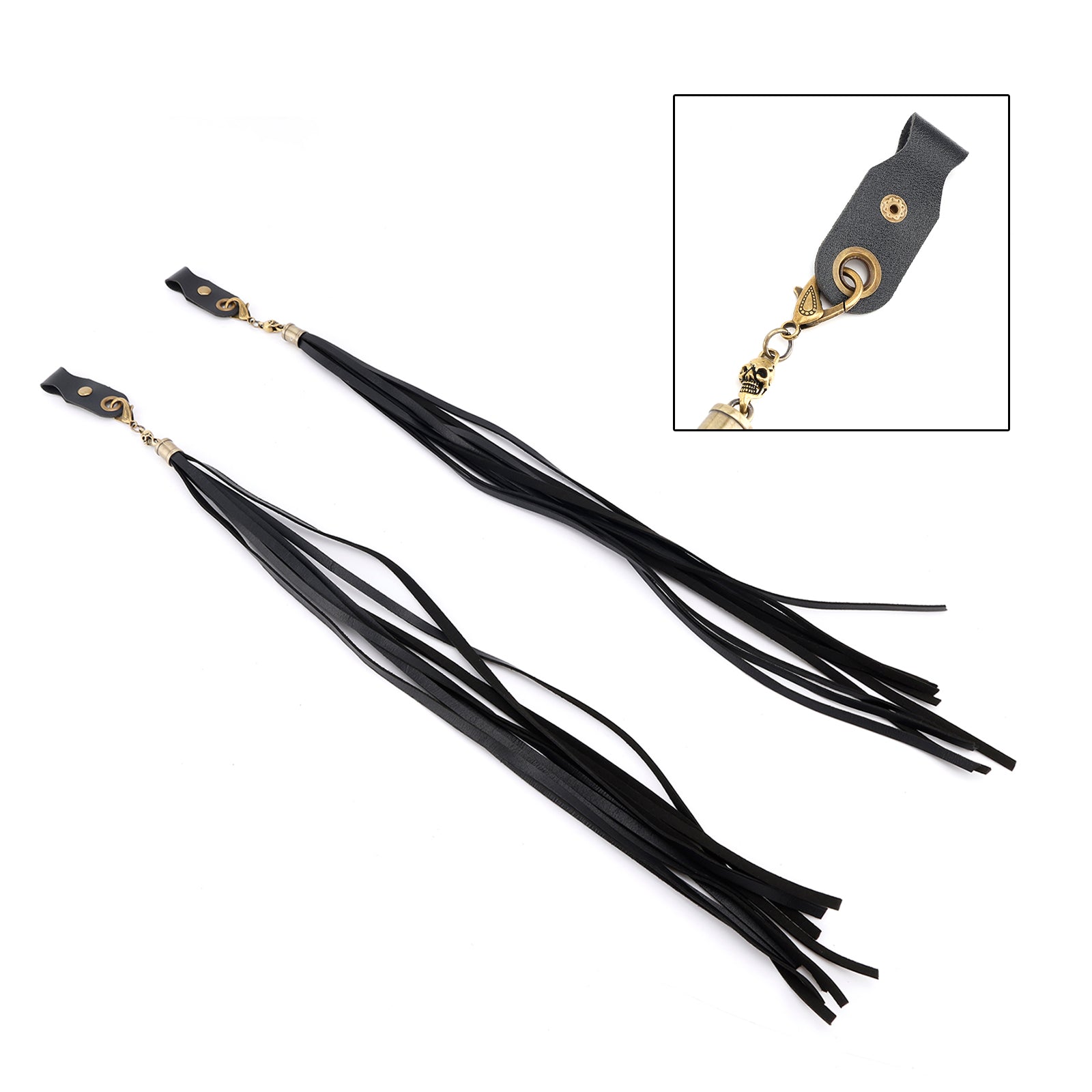 Dyna Road Glide Road King Handlebar Tassel Brake Lever Grip Decoration Black