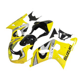 Amotopart 2001-2003 GSXR600 2000-2003 GSXR750 K1 Suzuki Yellow&Black Fairing Kit