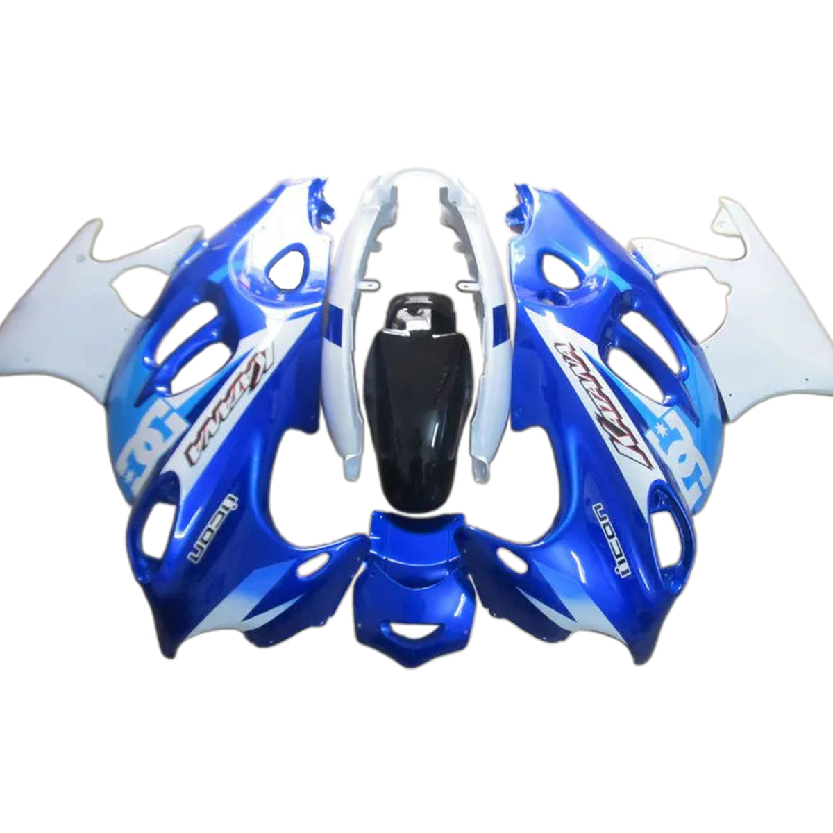 Amotopart 2005-2006 Suzuki Katana GSX600F GSX750F Blue&White Fairing Kit