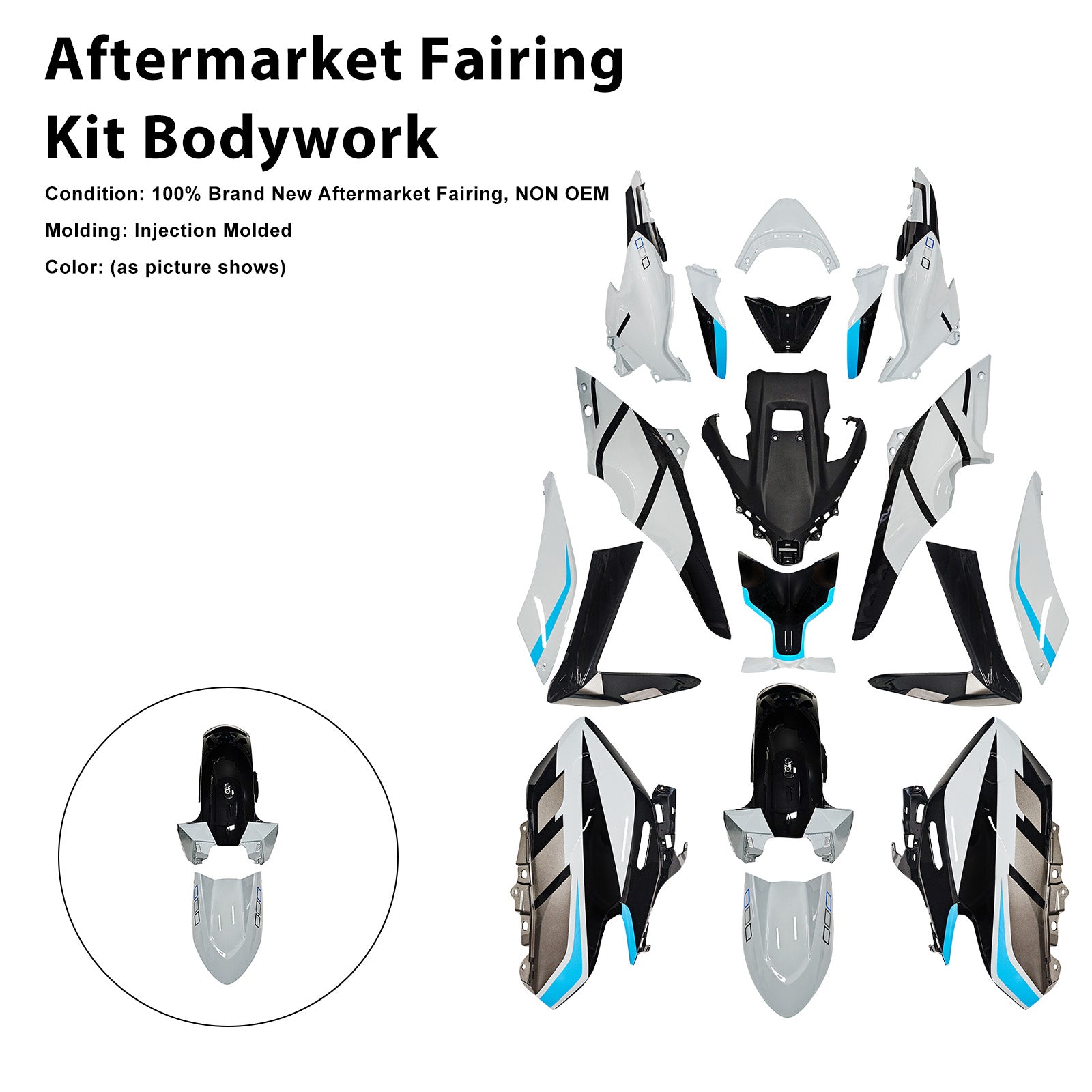 Amotopart 2025-2026 Yamaha TMAX560 Fairing Kit Collection