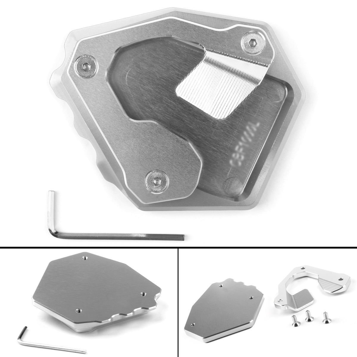 16-17 Honda CRF1000L Africa Twin Side Pad Béquille Plaque d'extension