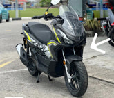 Amotopart 2022-2024 Honda ADV160 Schwarz Weiß Grau Gelb Verkleidungssatz
