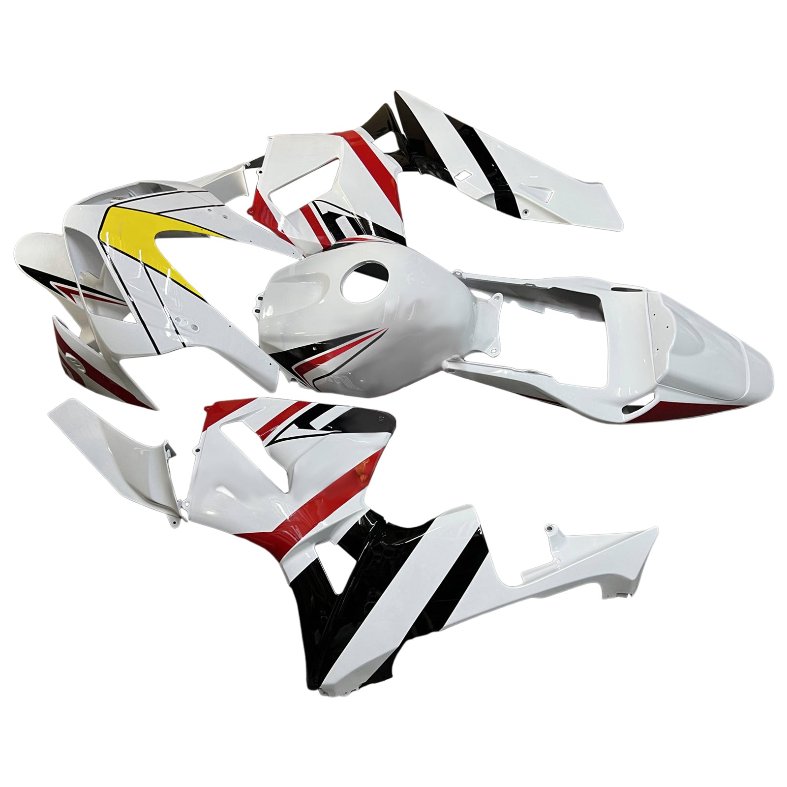 Amotopart 2003-2004 Honda CBR600RR  White Black Fairing Kit