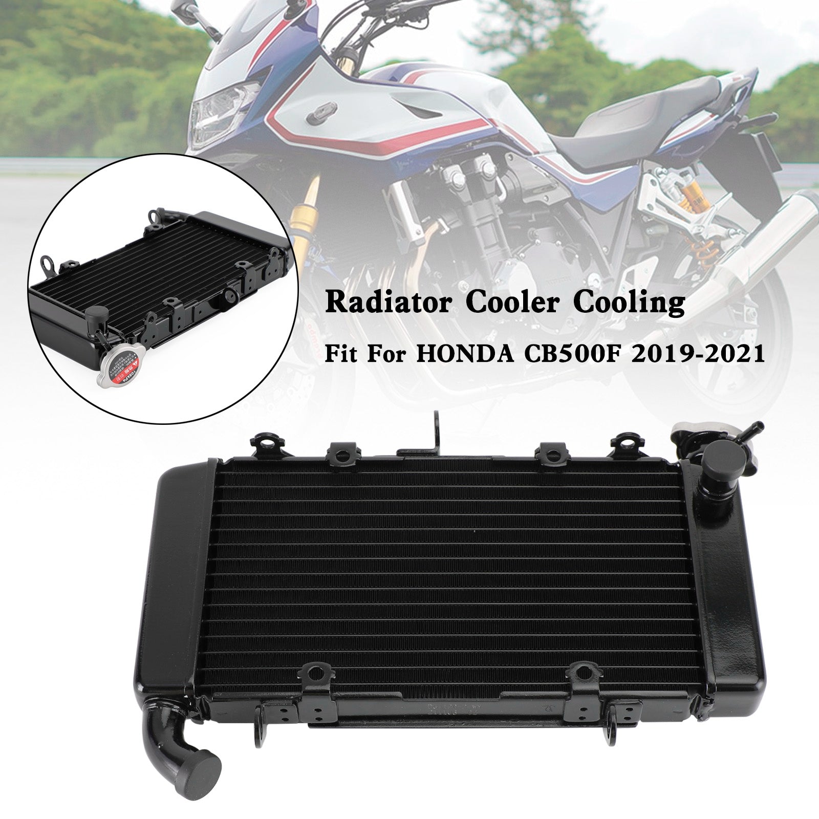 Enfriador del radiador del motor, refrigeración compatible con HONDA CB500F CB 500 F 2019-2021