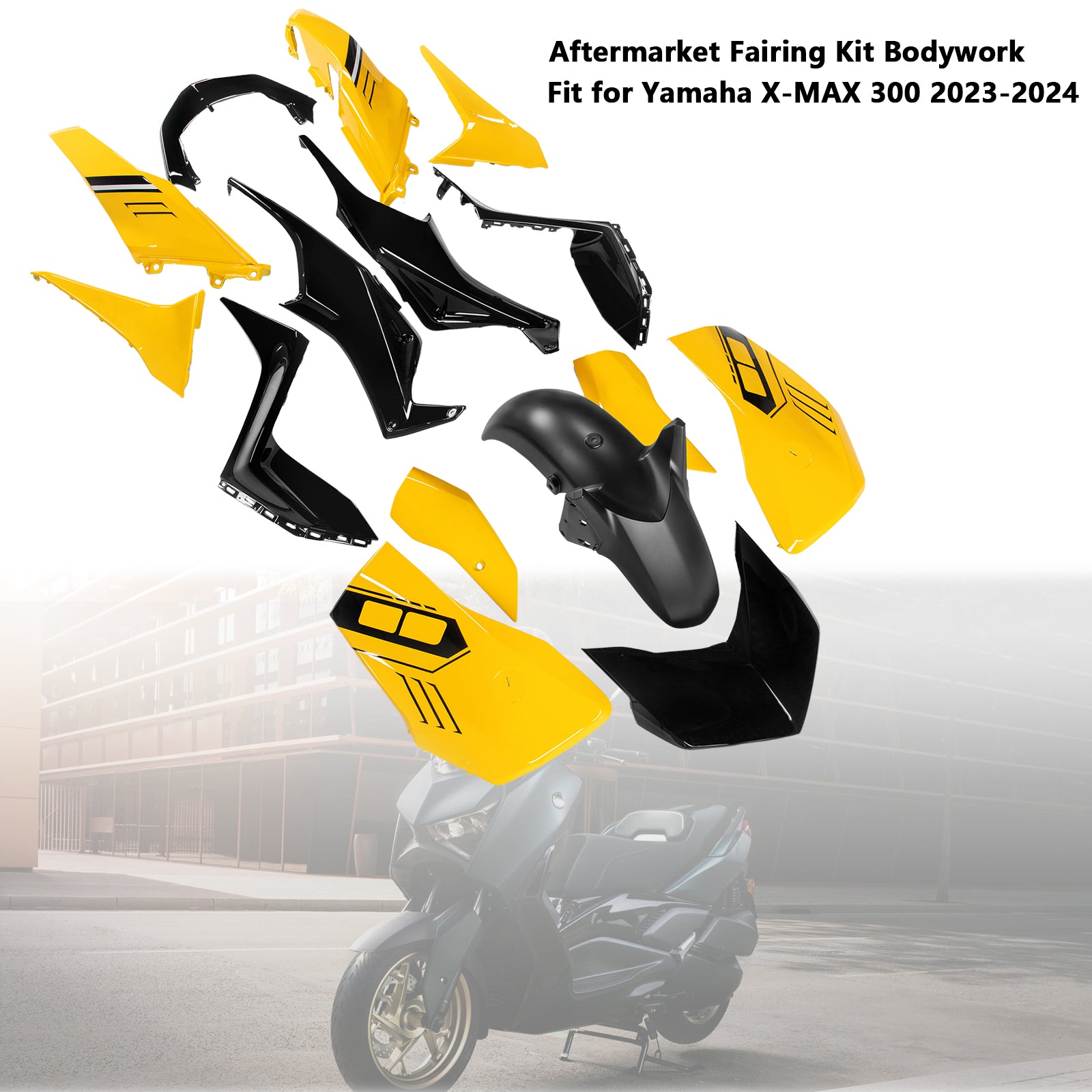 Amotopart 2023-2024 Yamaha X MAX 300 Verkleidungssatz