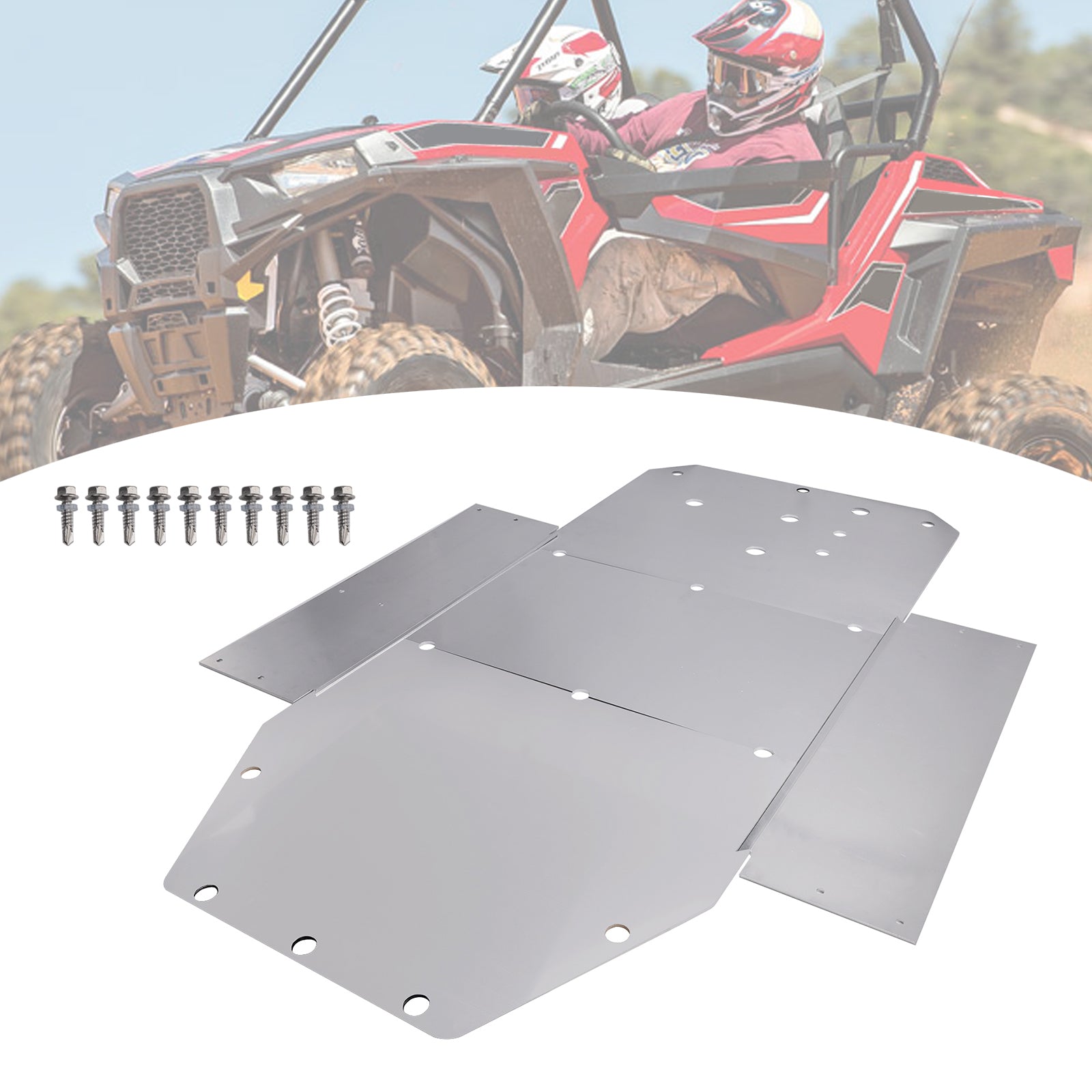 2008-2014 Polaris Rzr 800 15-16 S900 Skid Plate Aluminium Chassis Guard