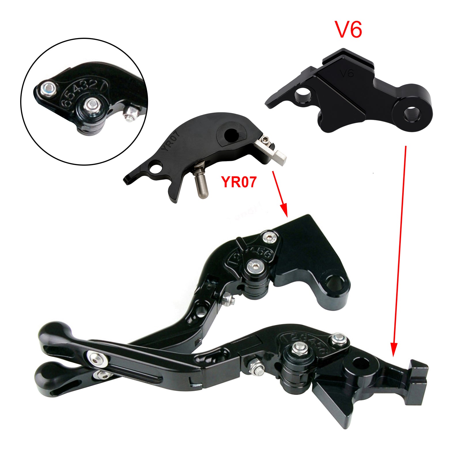 24-25 YAMAHA XSR900 XSR900GP MT-09 MT-09SP Adjustable Clutch Brake Lever