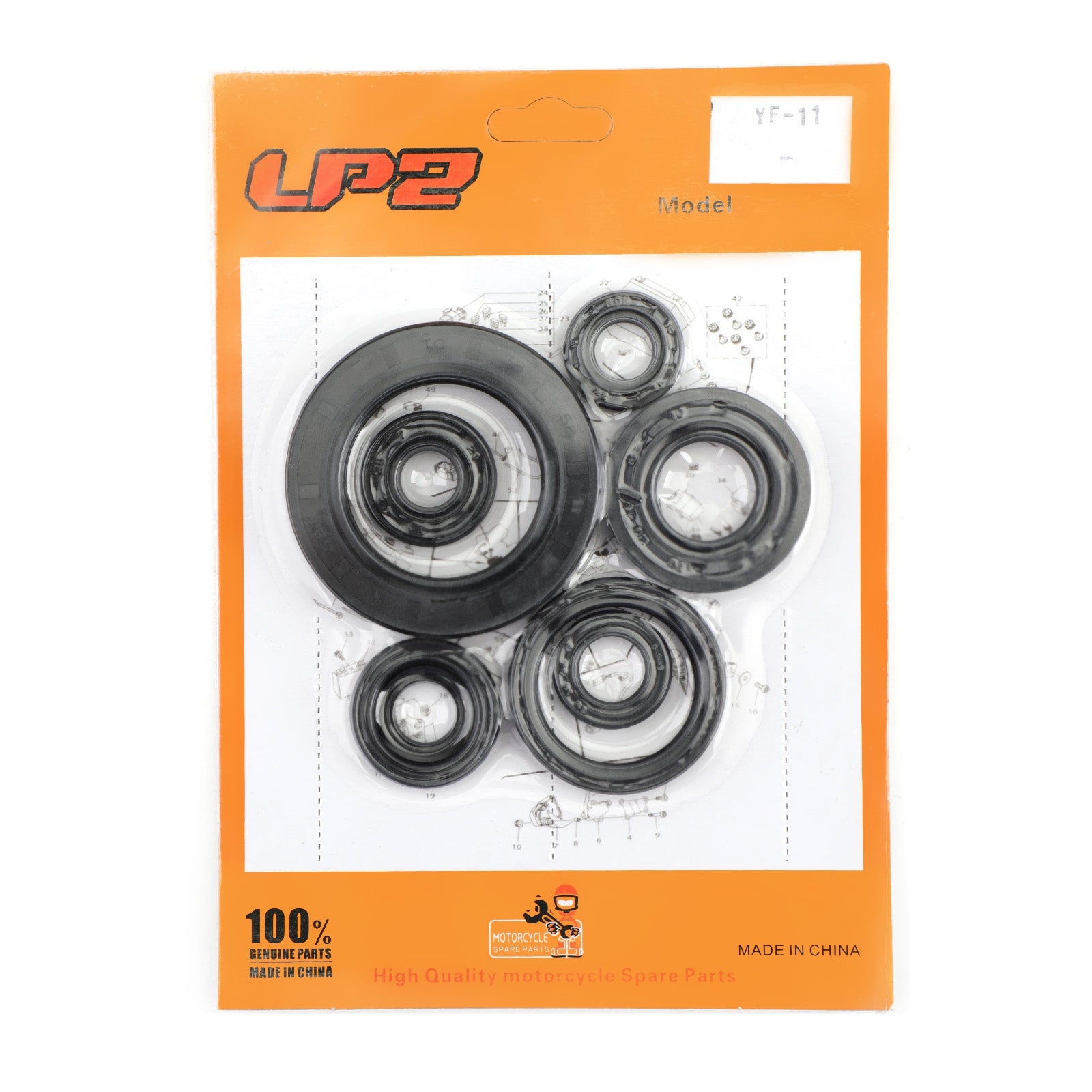 8PCS 1992-2001 Honda CR250R CR250R CR-250R Motorolie SEAL KIT SET