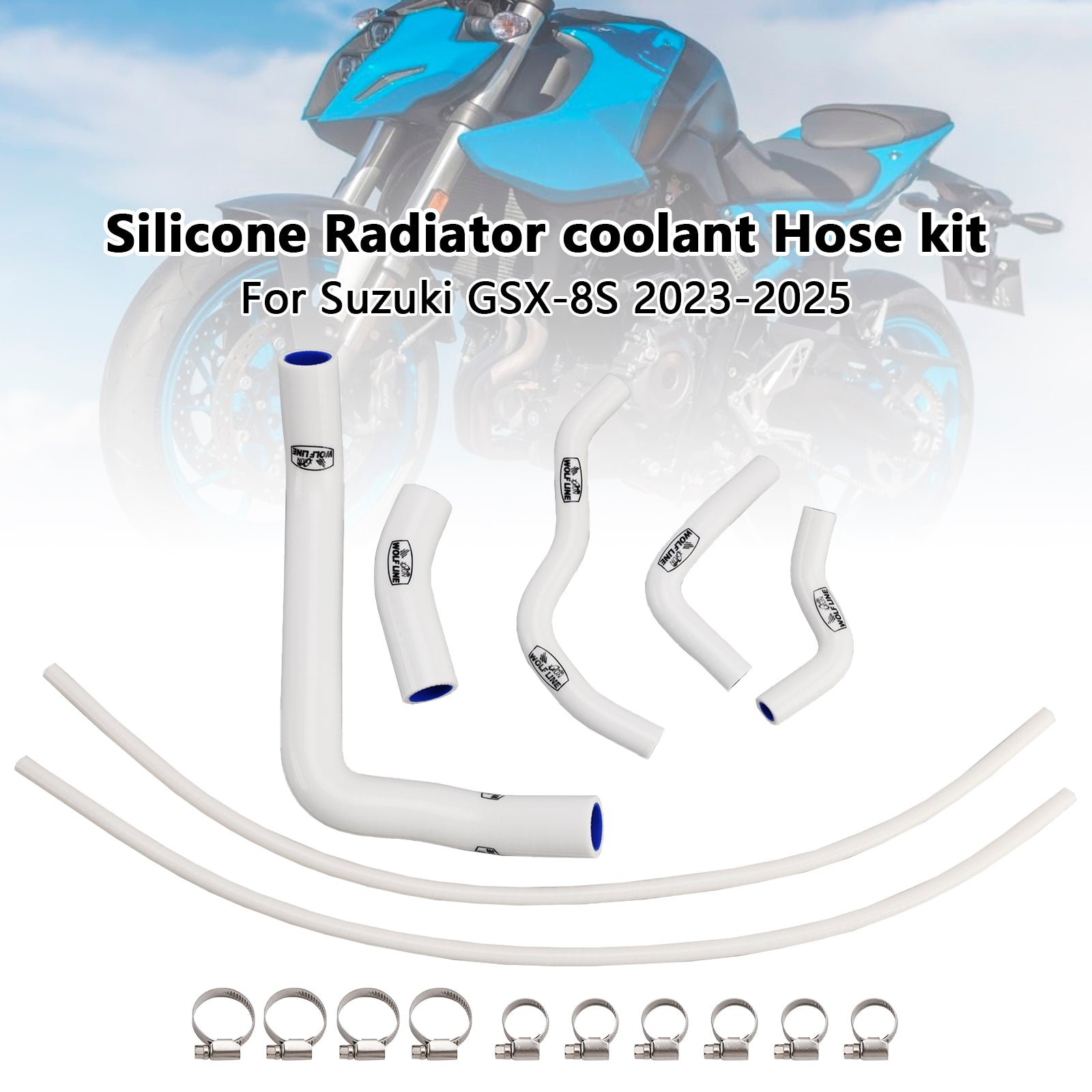 2023-2025 Suzuki GSX-8S Silicone Radiator coolant Hose
