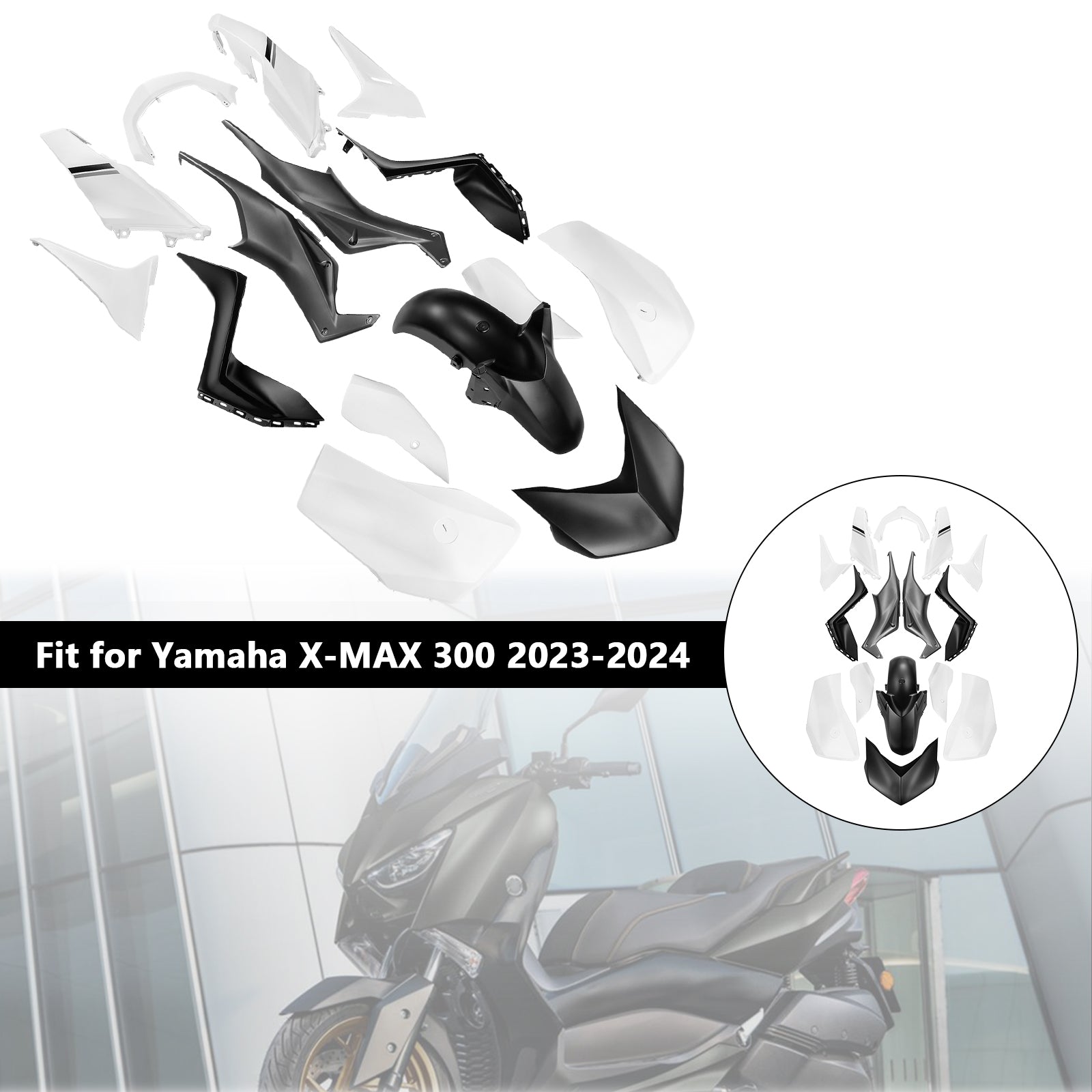 Amotopart 2023-2024 Yamaha X MAX 300 Fairing Kit