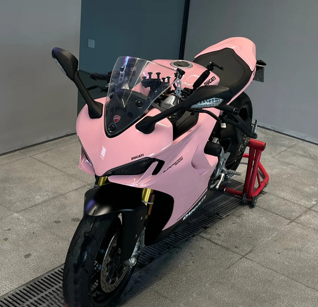 Amotopart 2021-2024 Ducati Supersport 950 / 950S Schwarz-Pink-Verkleidungssatz