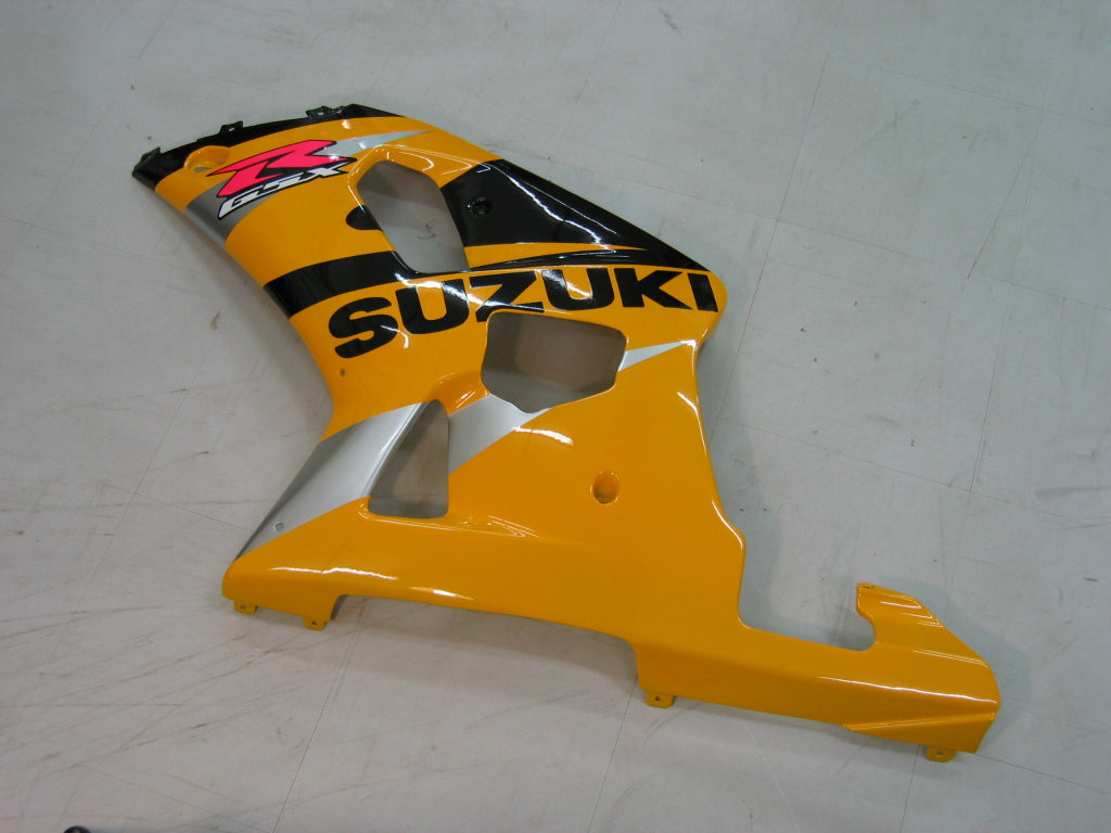 Amotopart 2001-2003 Suzuki GSXR600 Yellow Black Fairing Kit