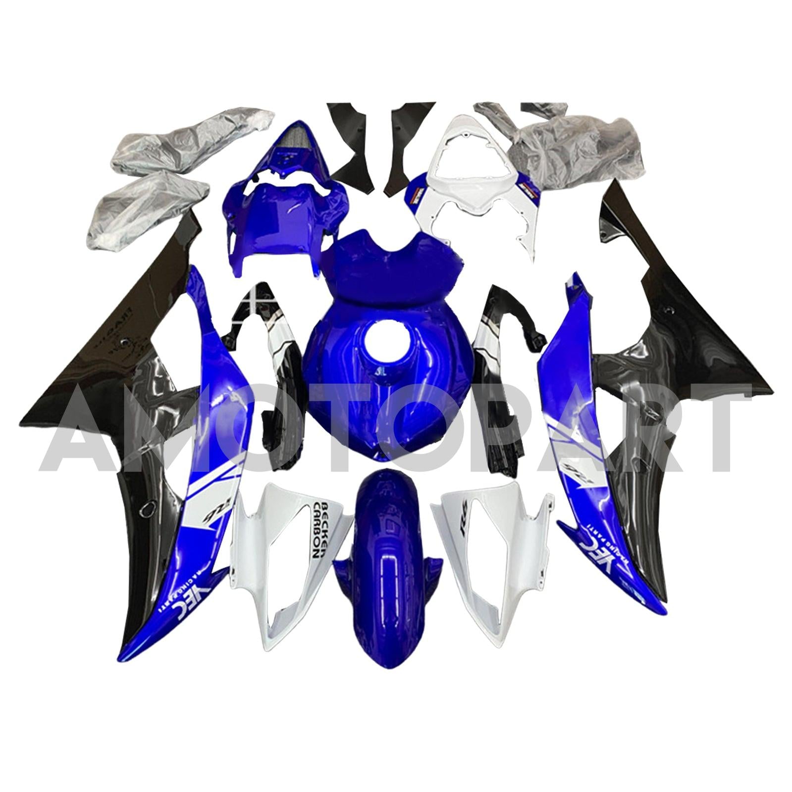 Amotopart 2008-2016 Yamaha YZF 600 R6 Fairing Kit Collection Two