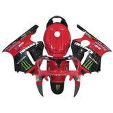 Kit carena Amotopart 2000-2001 Kawasaki ZX12R nero rosso